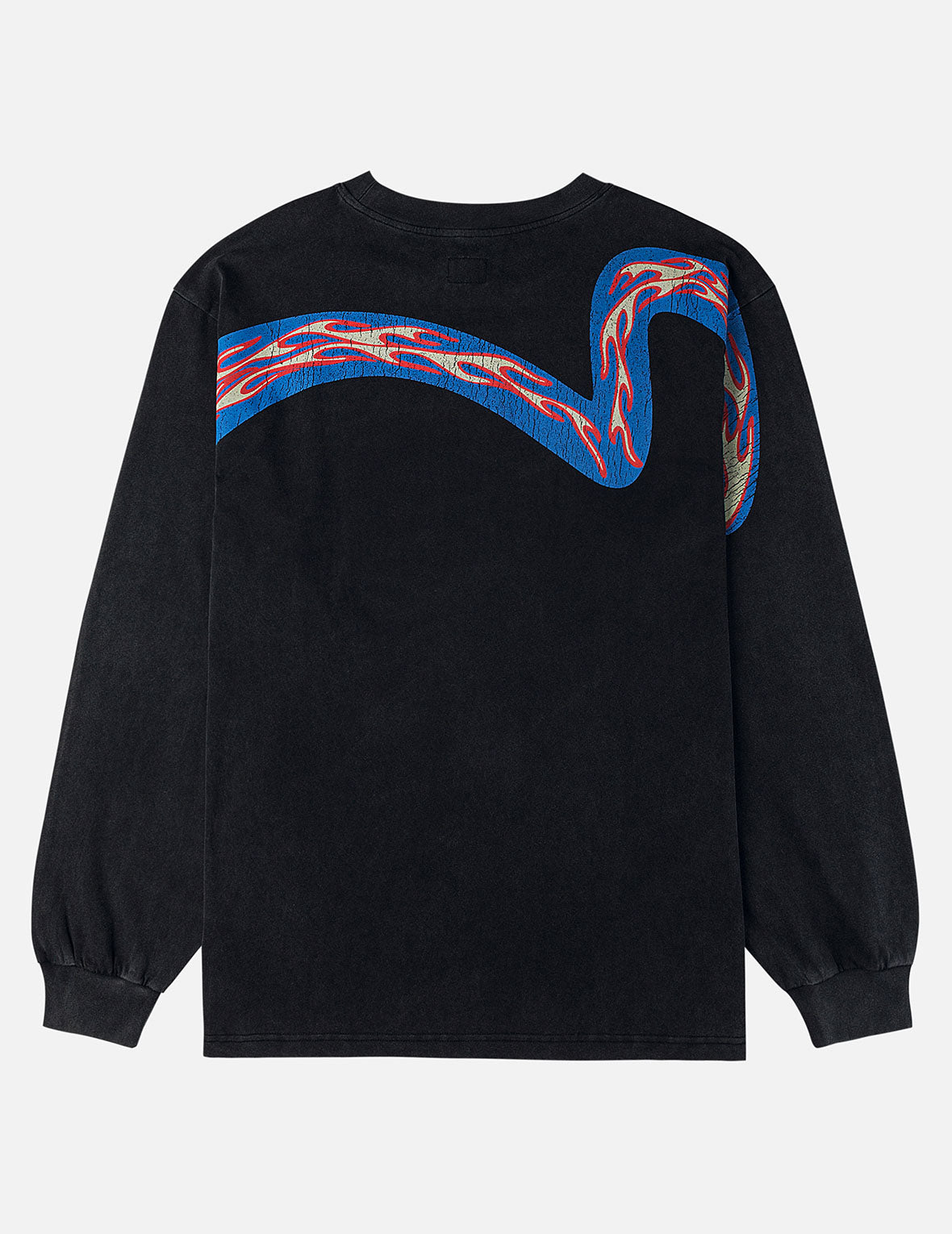 Reversed Seagull Slogan Long-sleeve T-shirt
