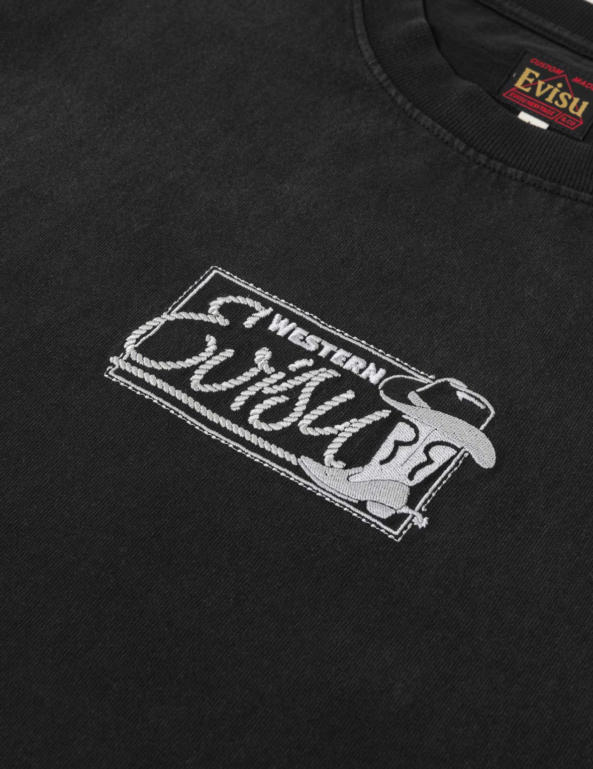 Cowboy Boots Logo Embroidery T-shirt