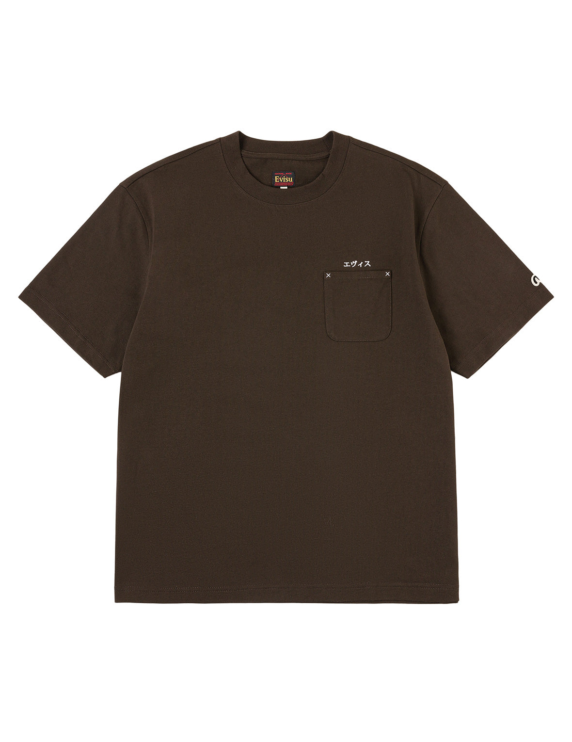 Japanese Logo Embroidery Pocket T-shirt
