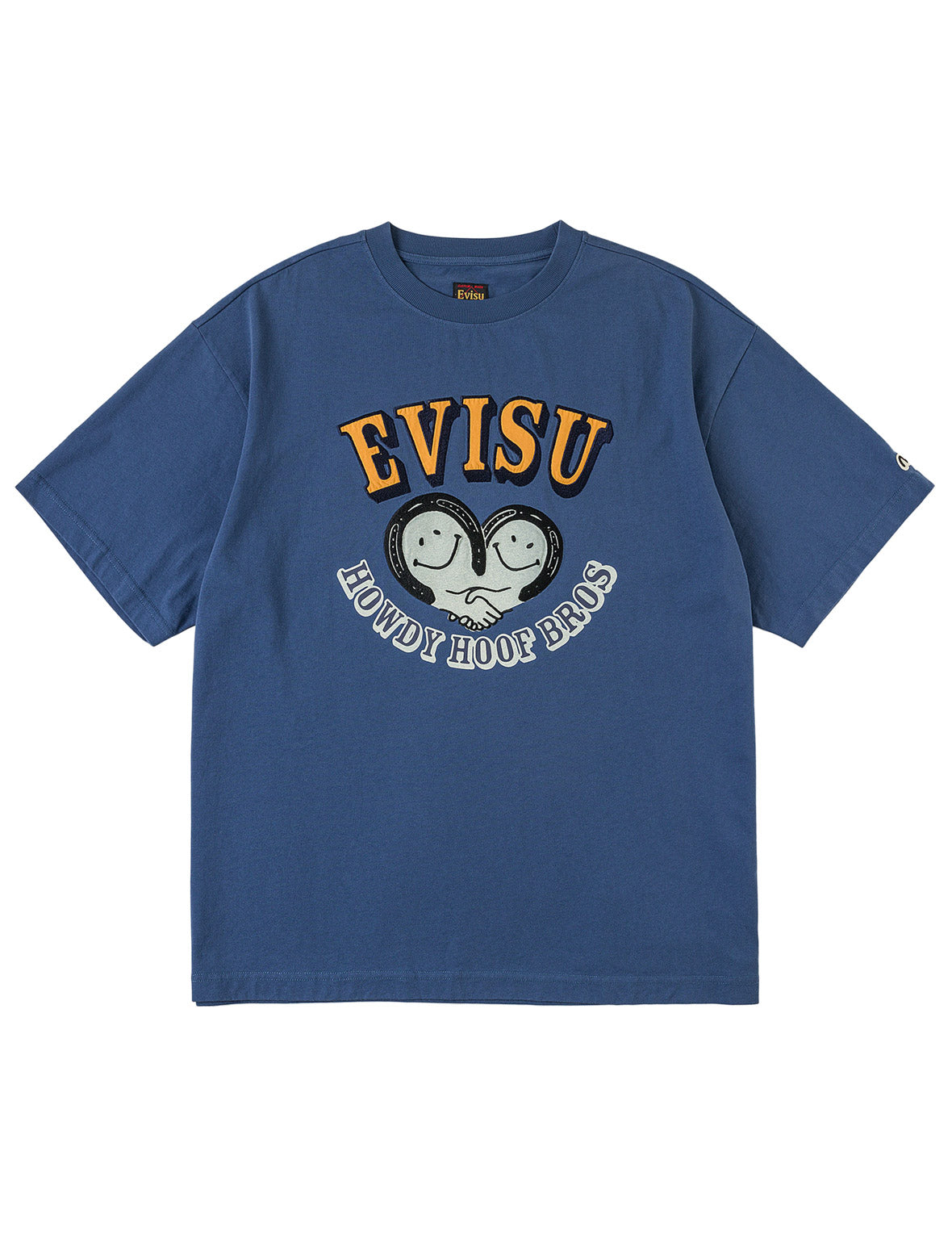 Smiling-heart Seagull-horseshoes Embroidery T-shirt