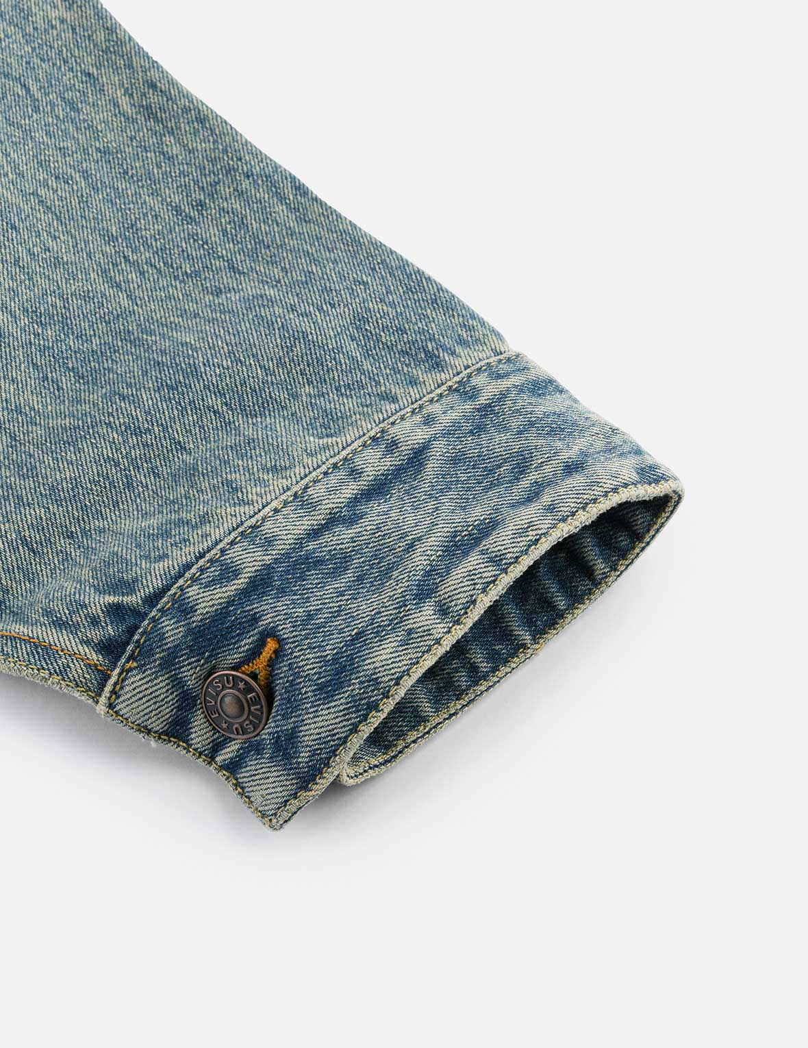 EVISU X F-LAGSTUF-F Shuga and Seagull Embroidery Relax Fit Denim Jacket