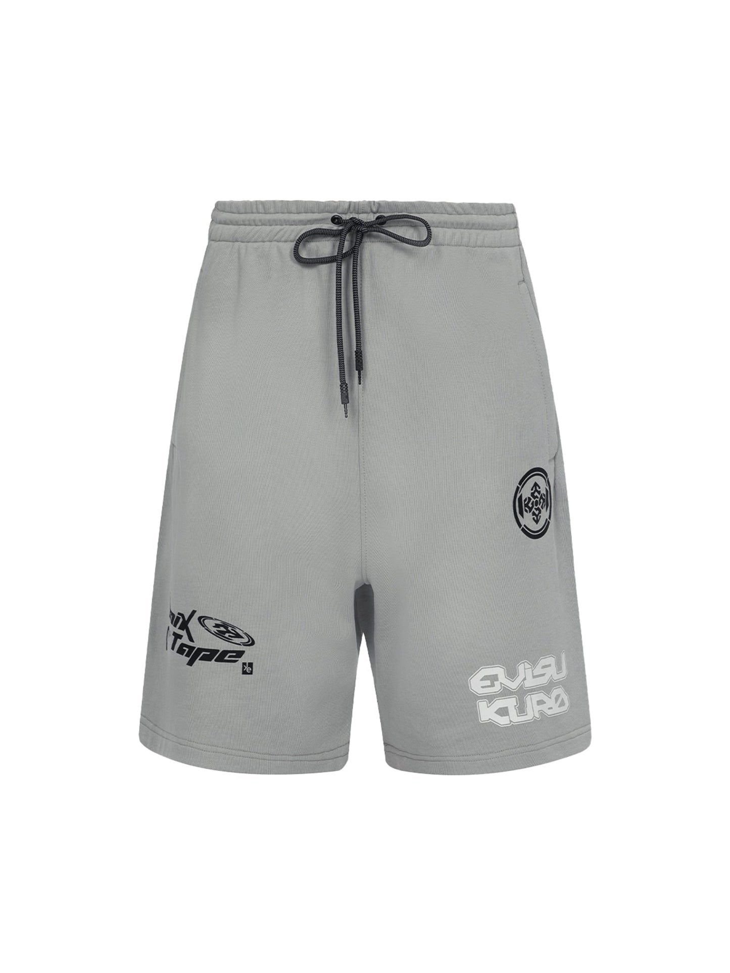 Multi Logo Print Relax Fit Sweat Shorts