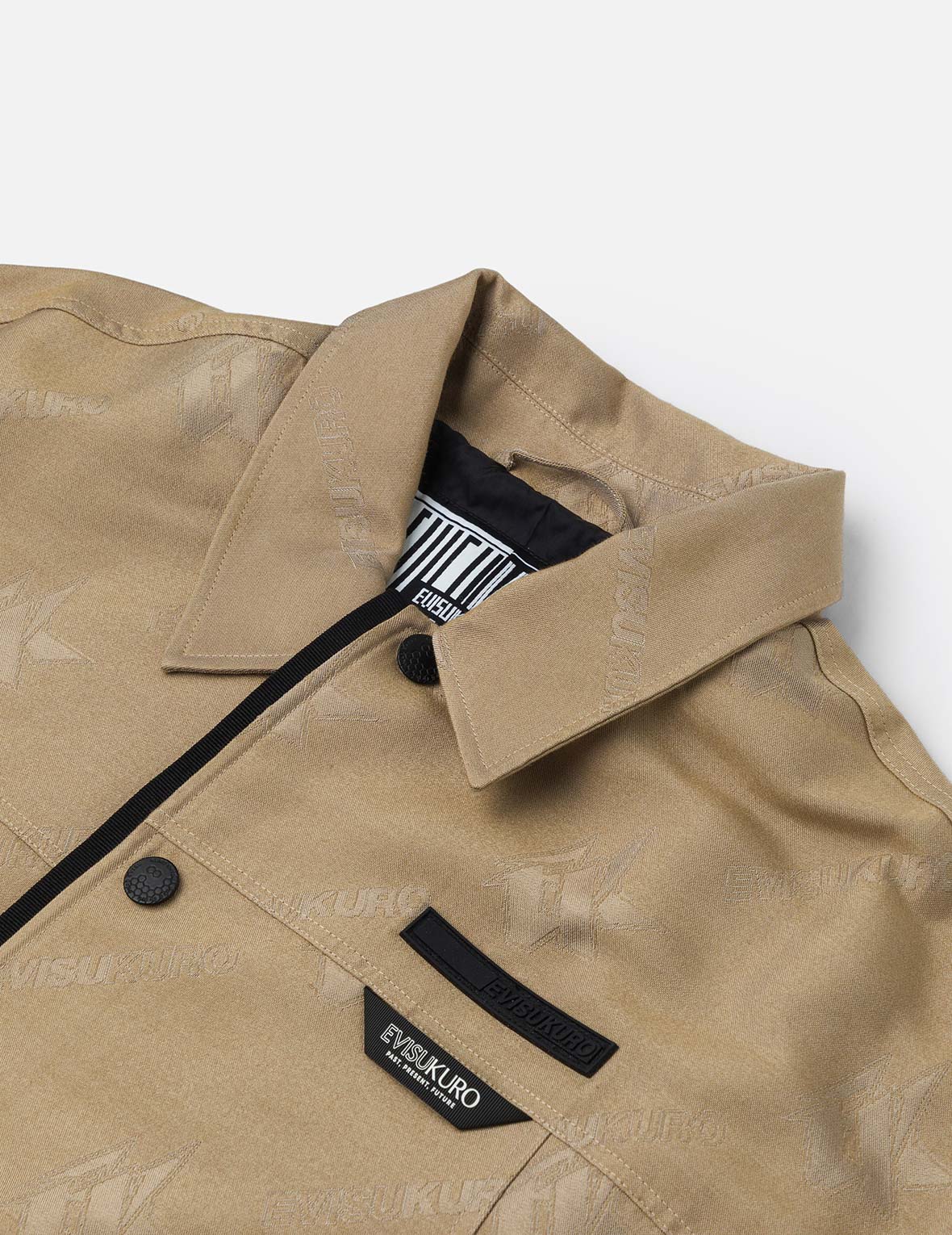 Monogram Logo Jacquard Oversized Coach Jacket