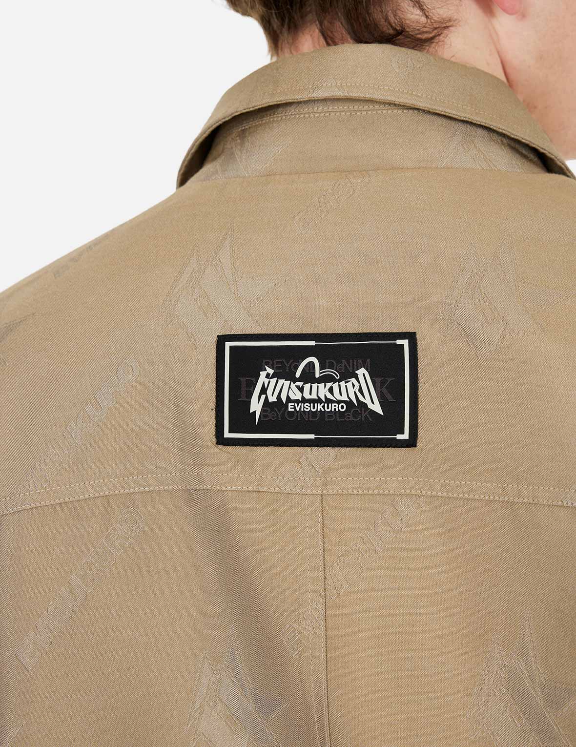 Monogram Logo Jacquard Oversized Coach Jacket