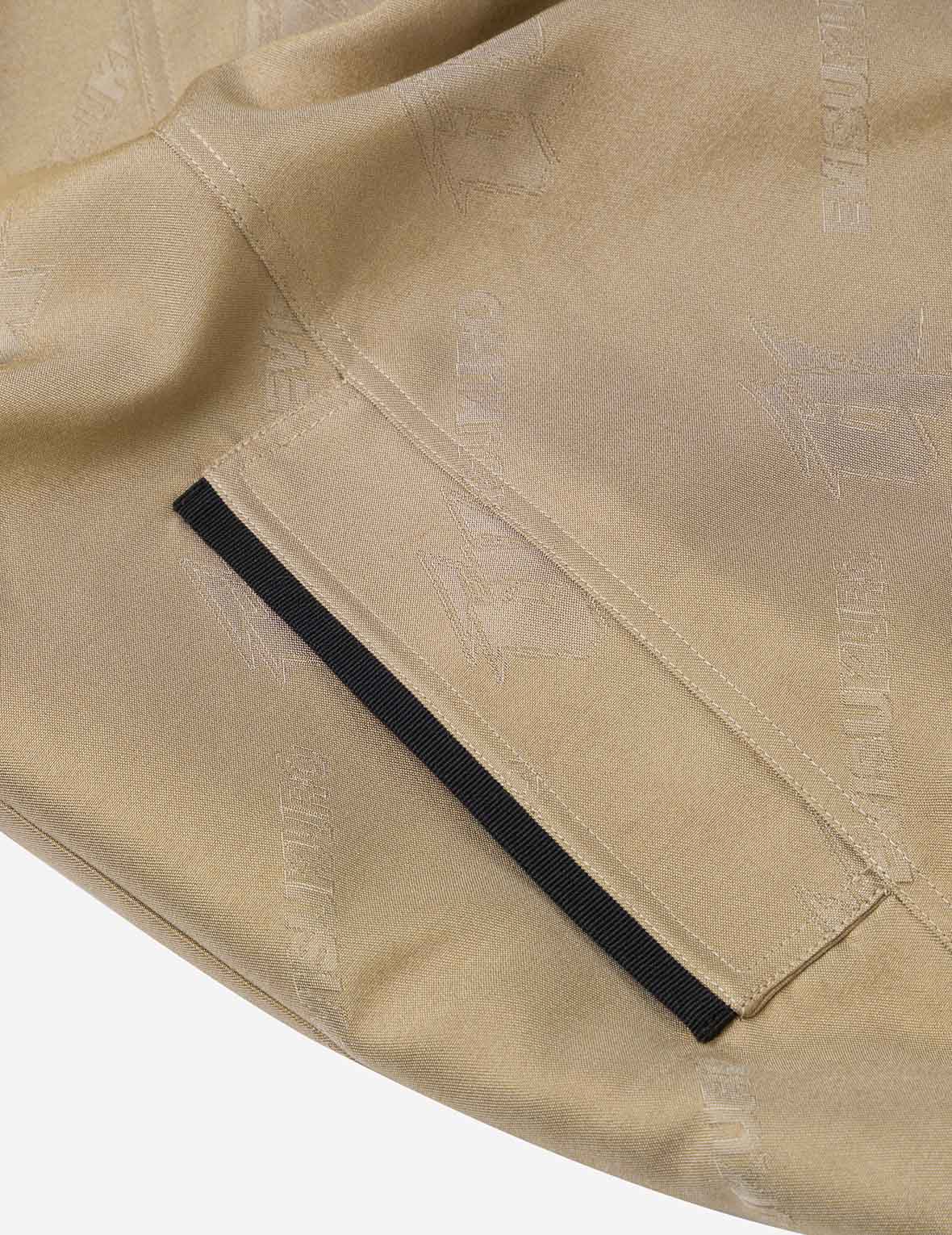 Monogram Logo Jacquard Oversized Coach Jacket