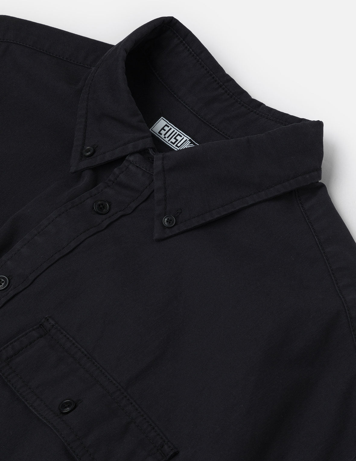 Logo and Seagull Embroidery with Detachable Sleeves Loose Fit Shirt Jacket