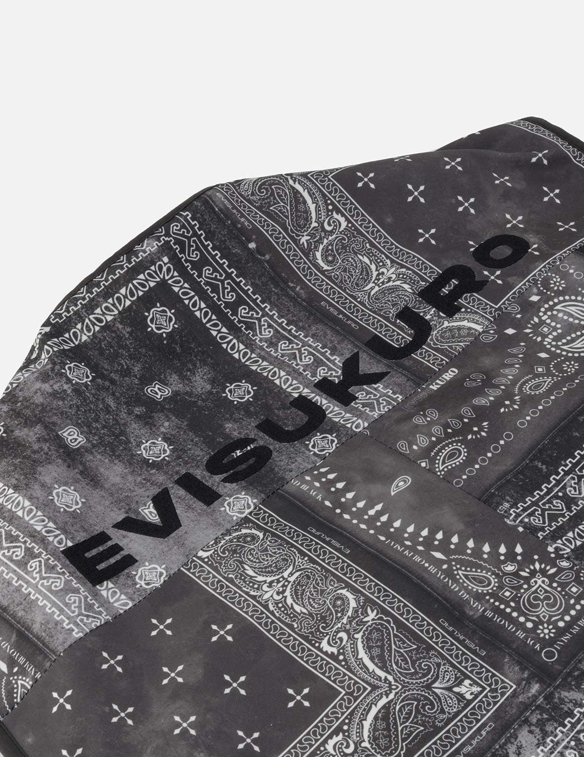 Allover Paisley Print Oversized Cargo Vest
