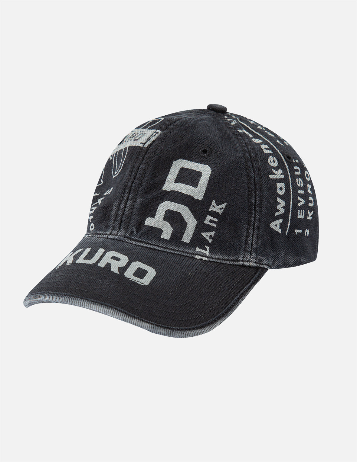 Logo and Slogan Print Dad Cap