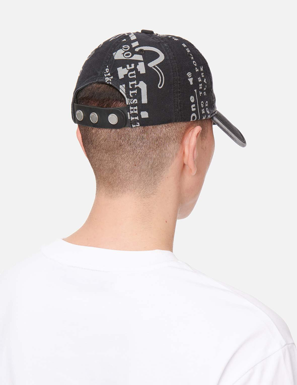 Logo and Slogan Print Dad Cap