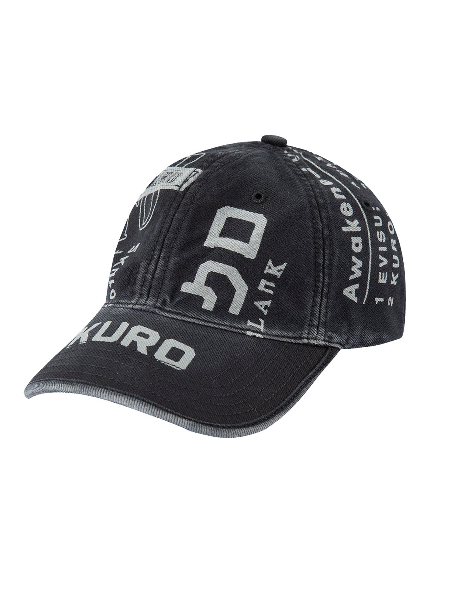 Logo and Slogan Print Dad Cap