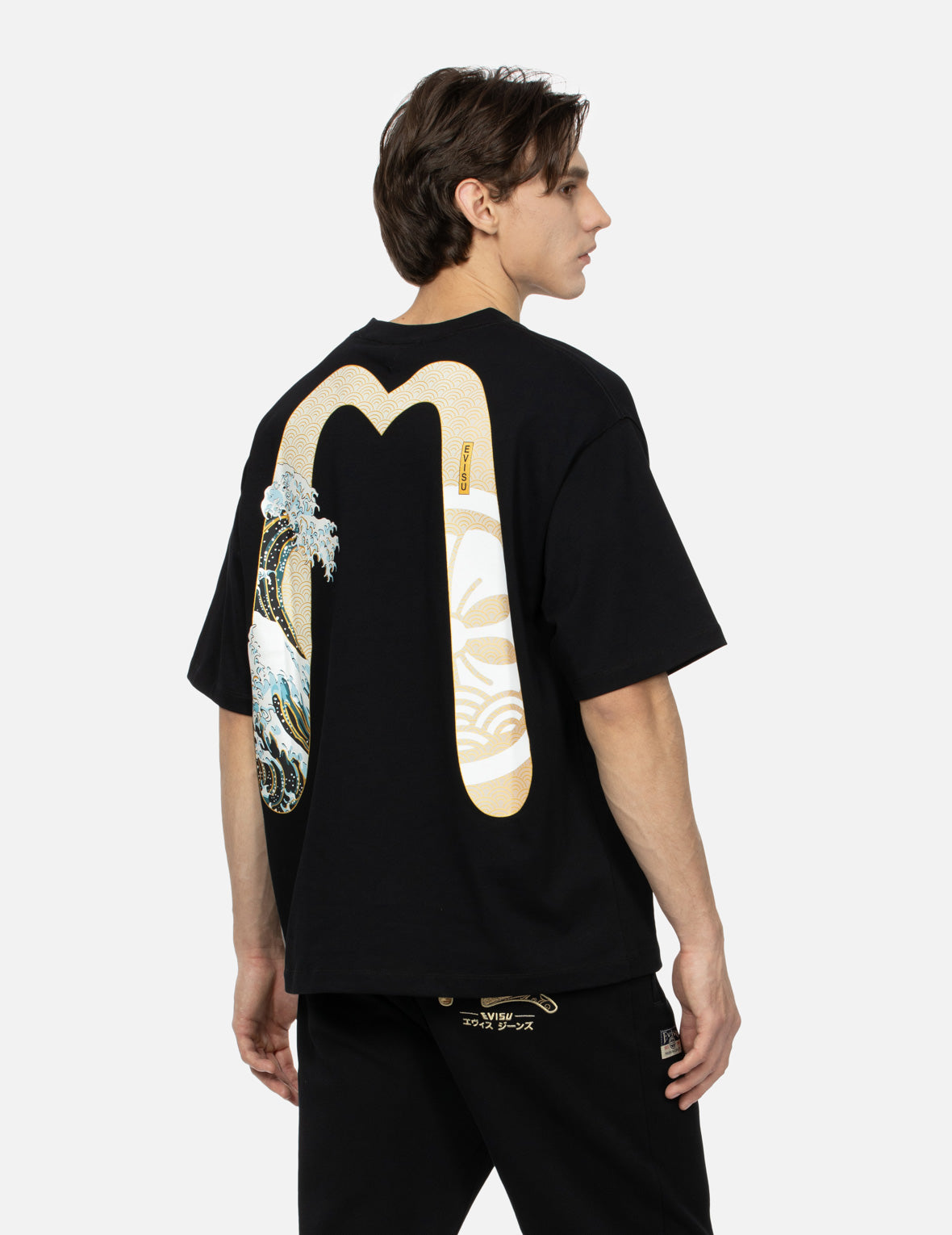 Kamon and The Great Wave Daicock Print Relax Fit T-shirt