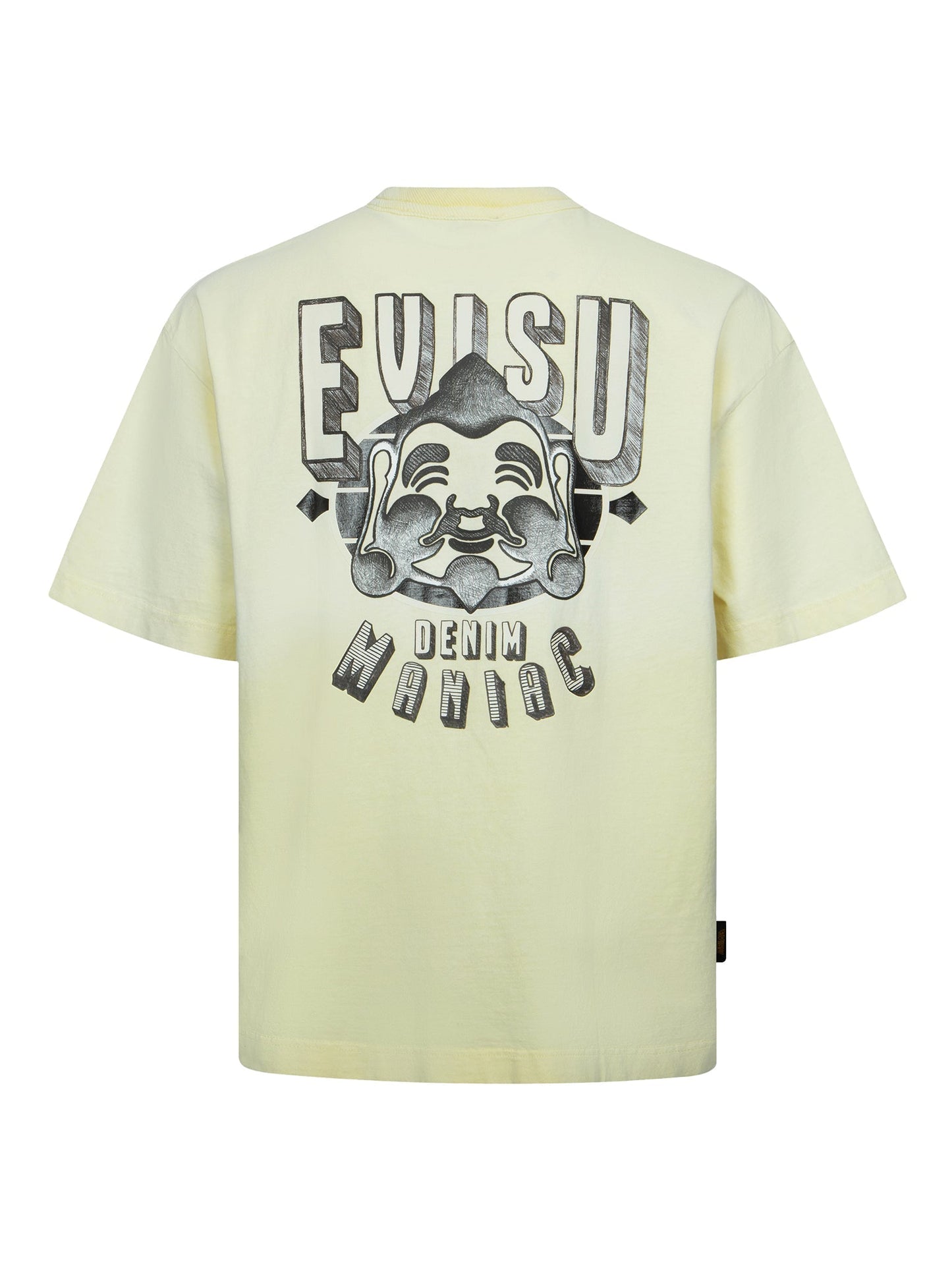 Seagull and Brushstroke-style Godhead Print Loose Fit T-shirt