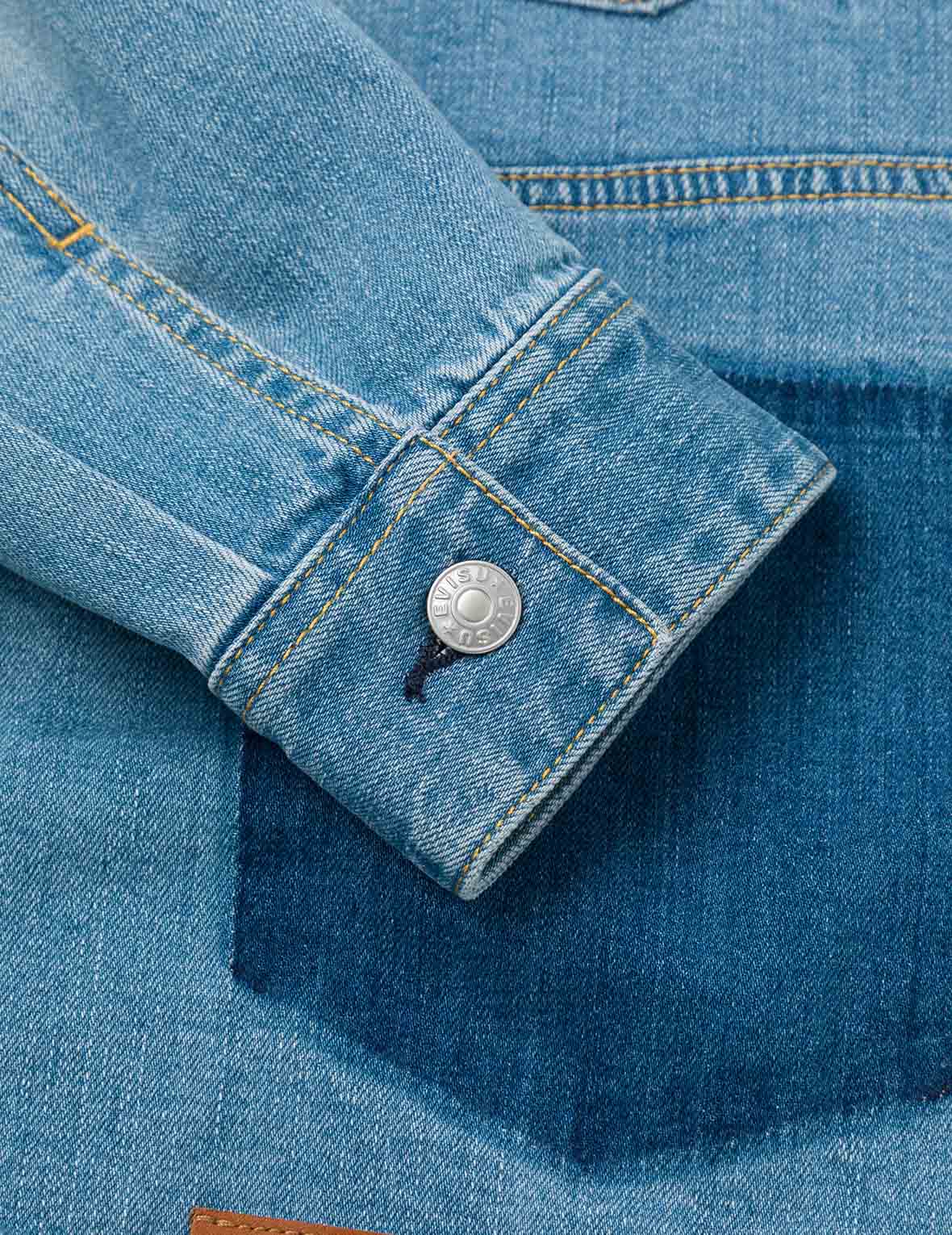 Deconstructed with Multi-pocket Loose Fit Denim Jacket