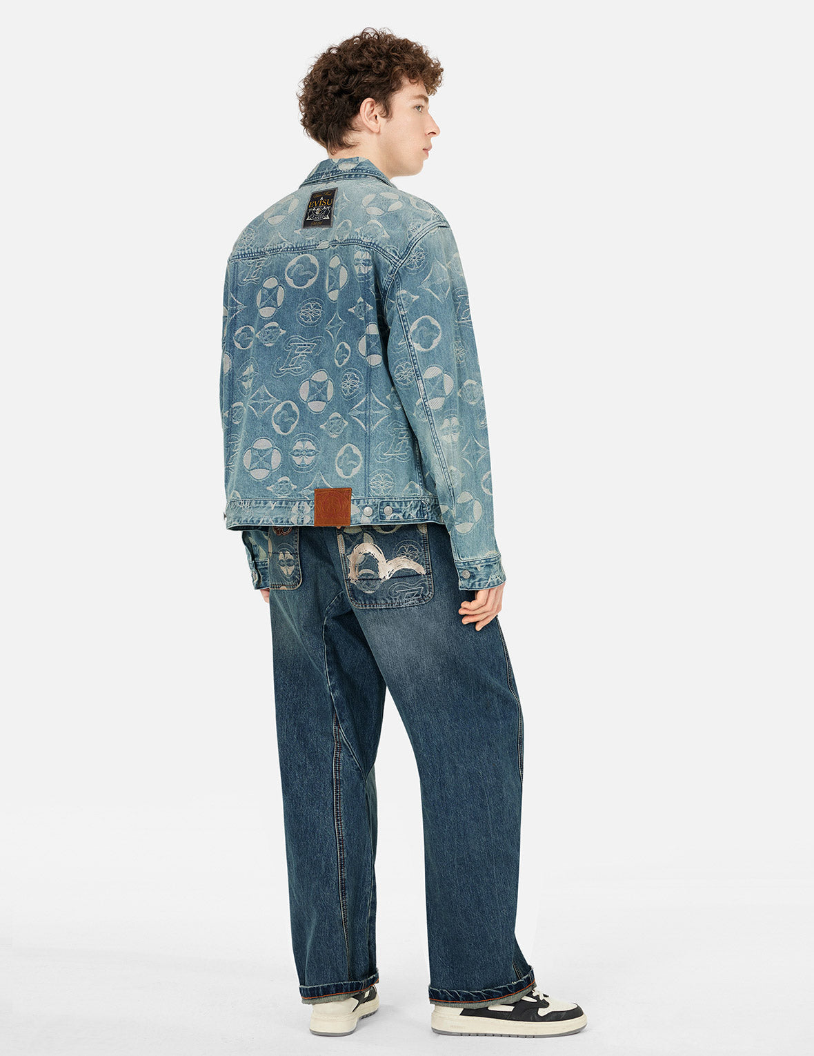 Kamon Jacquard Pockets 3D Fit Jeans