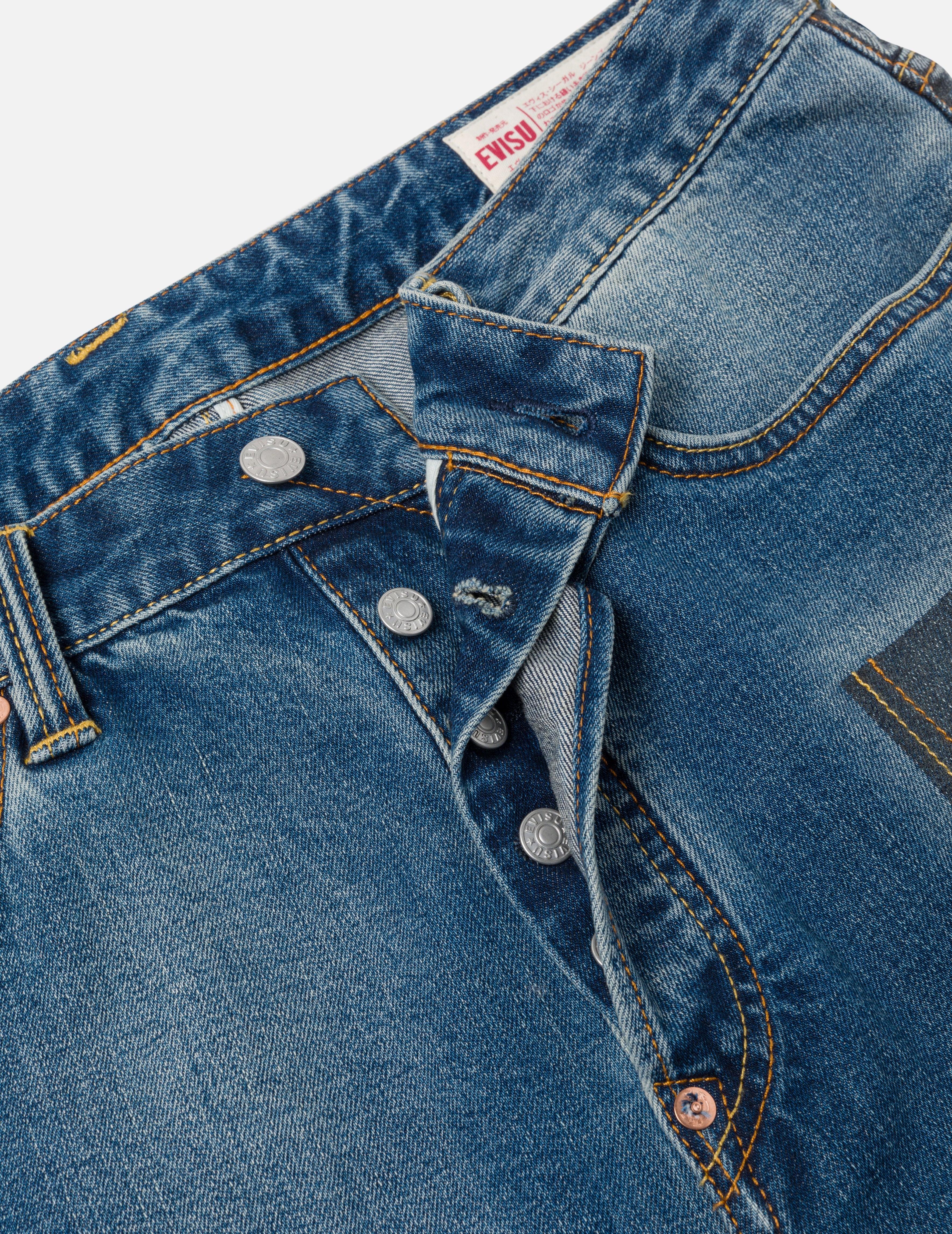 2-Tone Inserted Daicock Regular Fit Jeans #2000