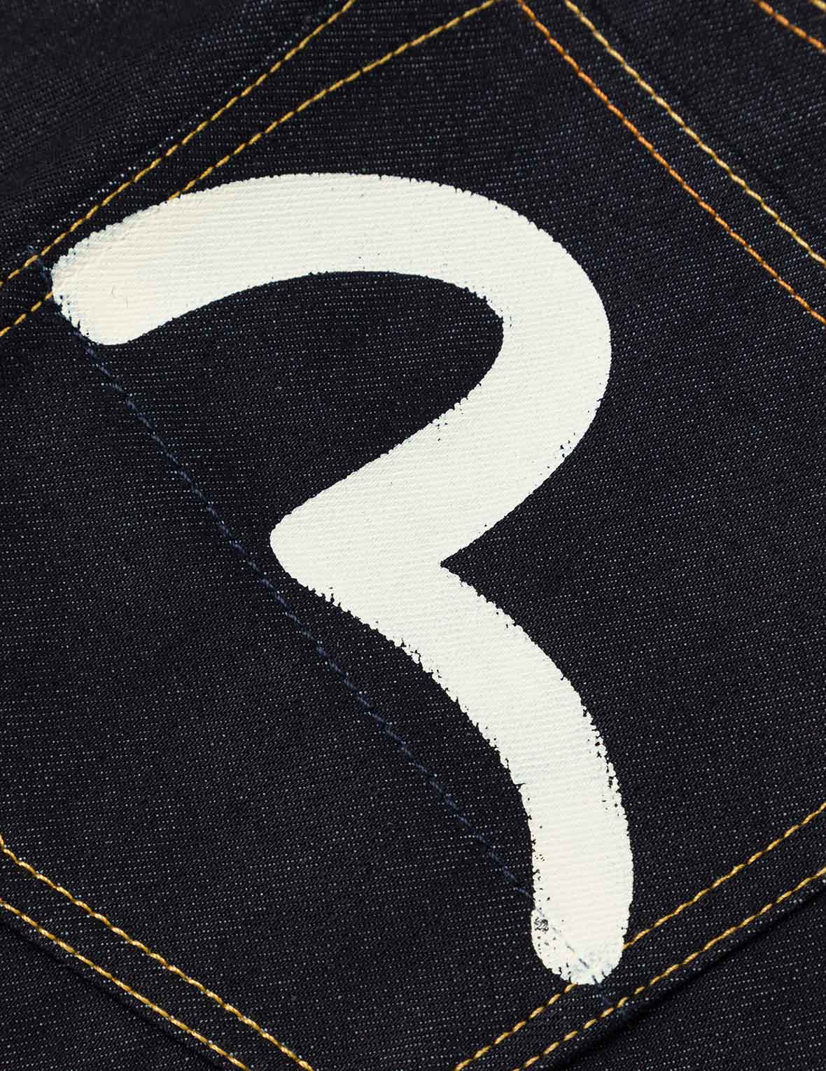 Ecru Seagull Print Carrot Fit Jeans #2017