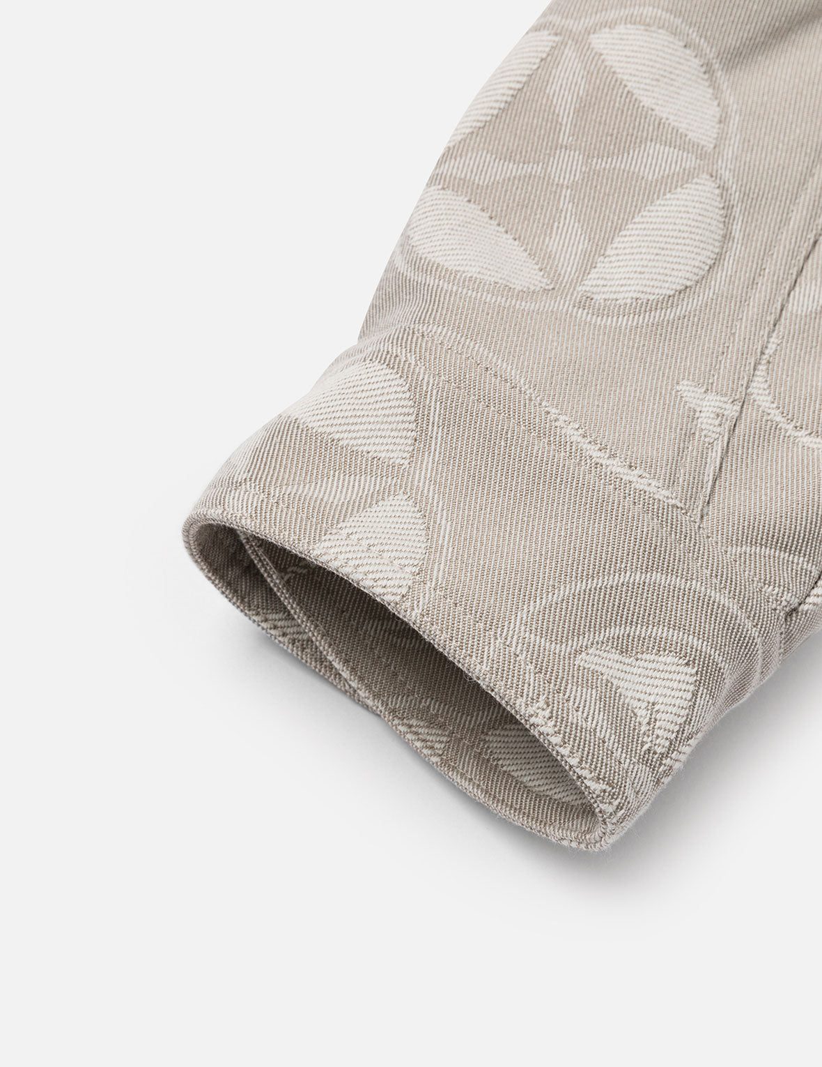 Allover Kamon and Seagull Jacquard Relax Fit Hooded Jacket