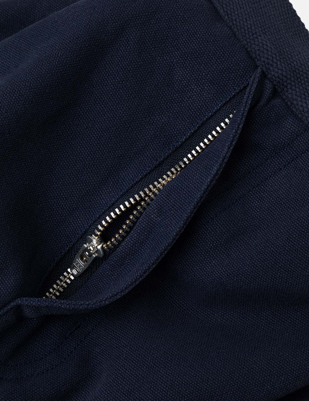 Slogan Appliqué Embroidery Straight Fit Worker Chino