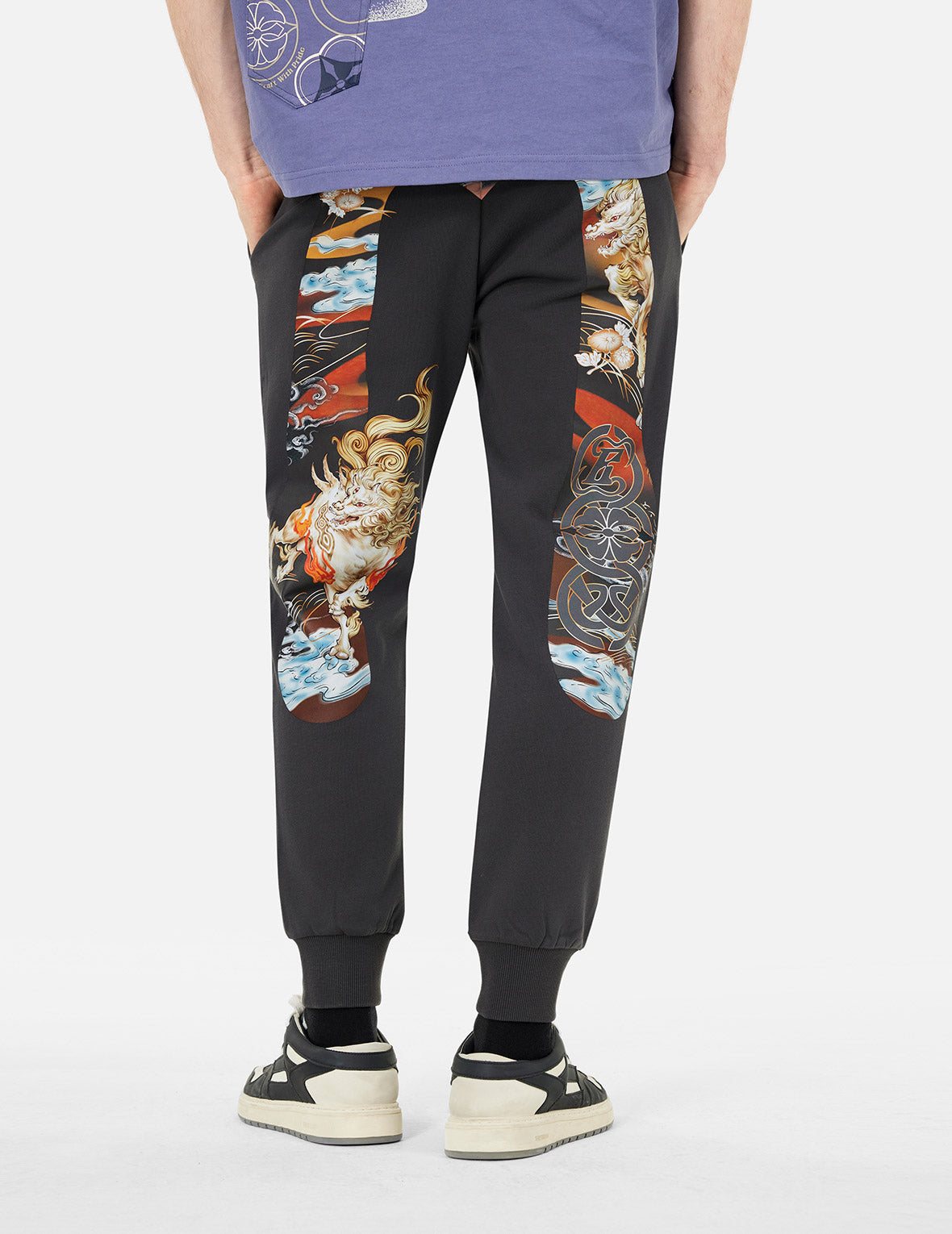 Hakutaku Daicock Print Regular Fit Sweatpants