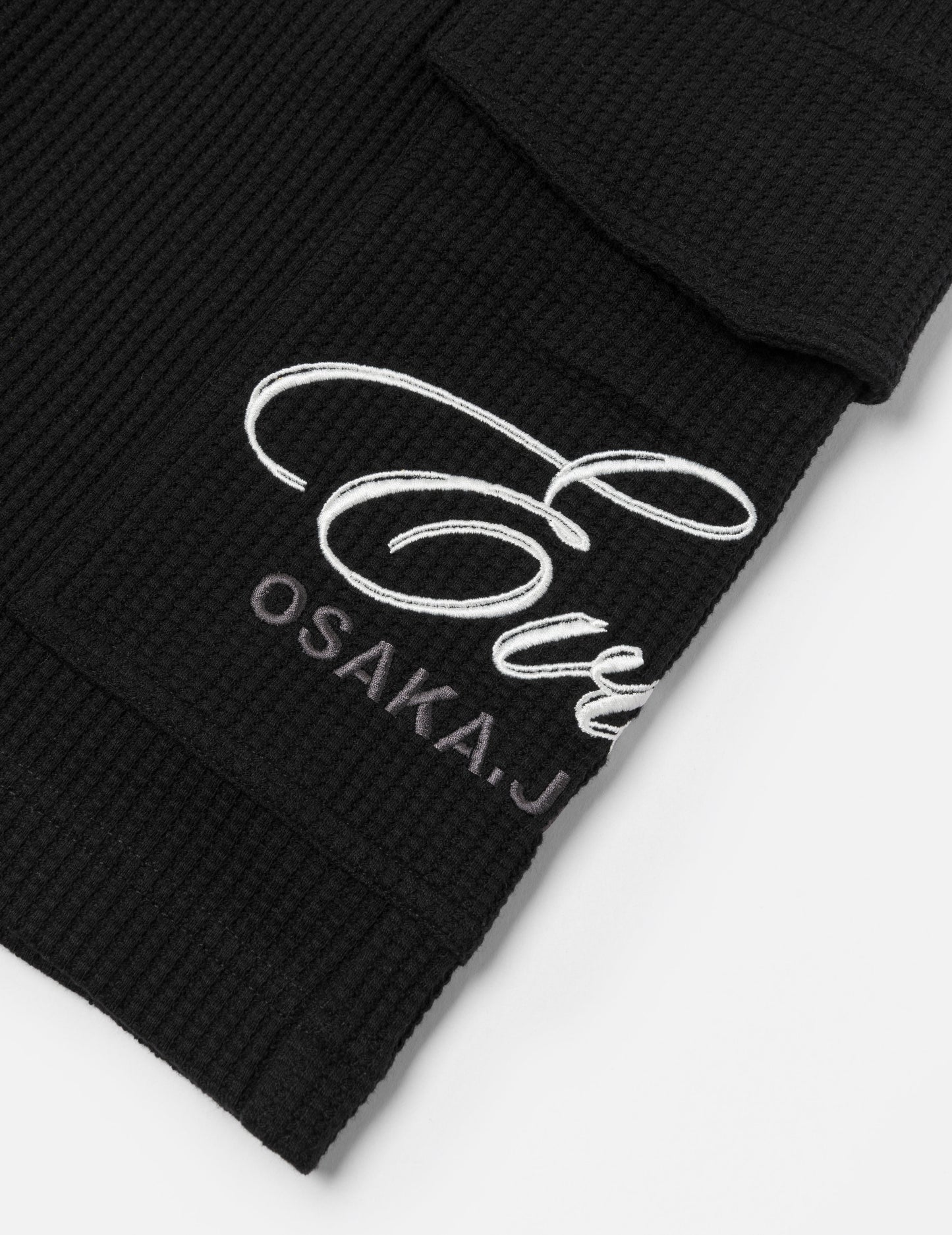 Seagull and Logo Embroidery Fashion Fit Waffle Sweatshorts