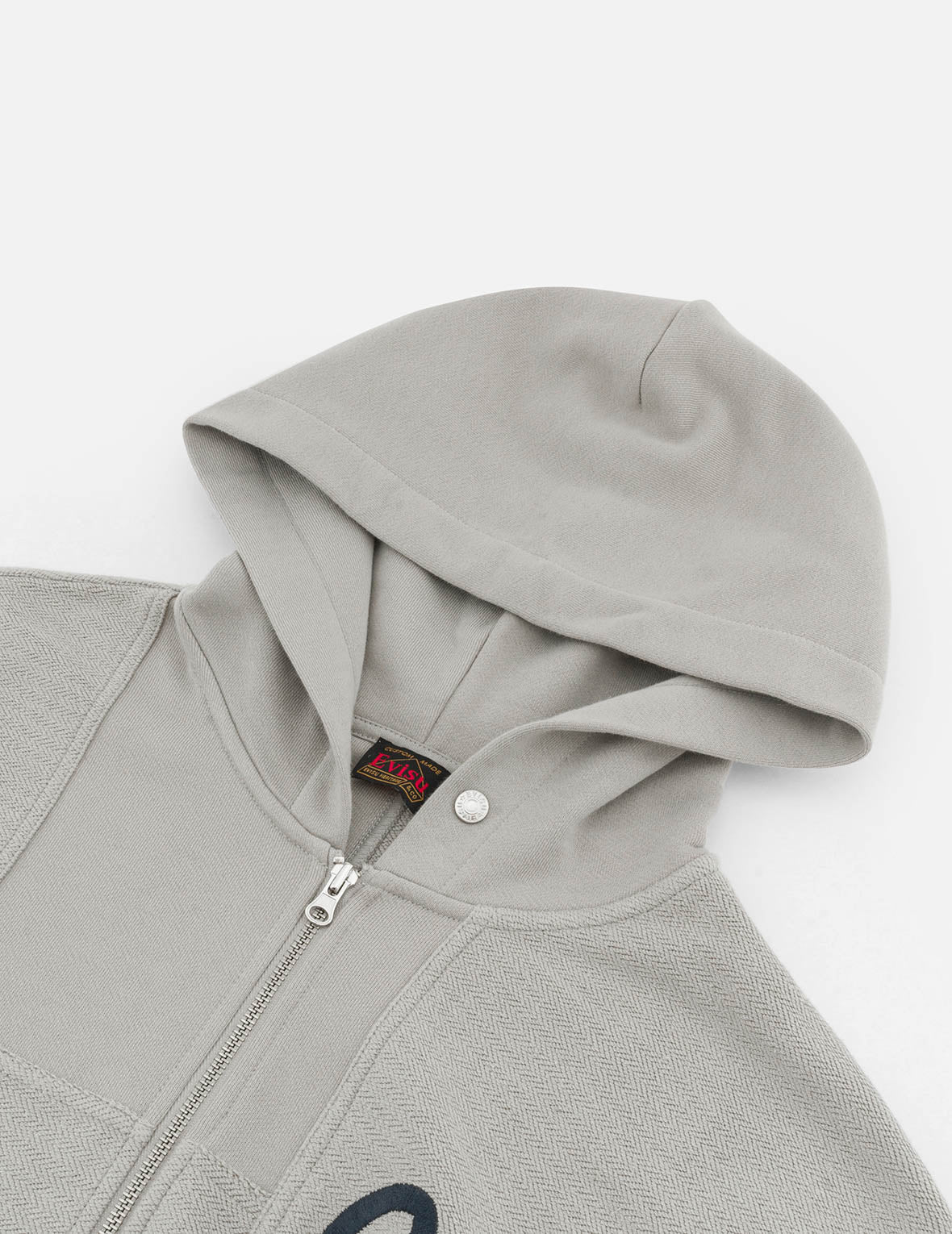 Seagull Embroidery and Fabric Blocking Relax Fit Hoodie