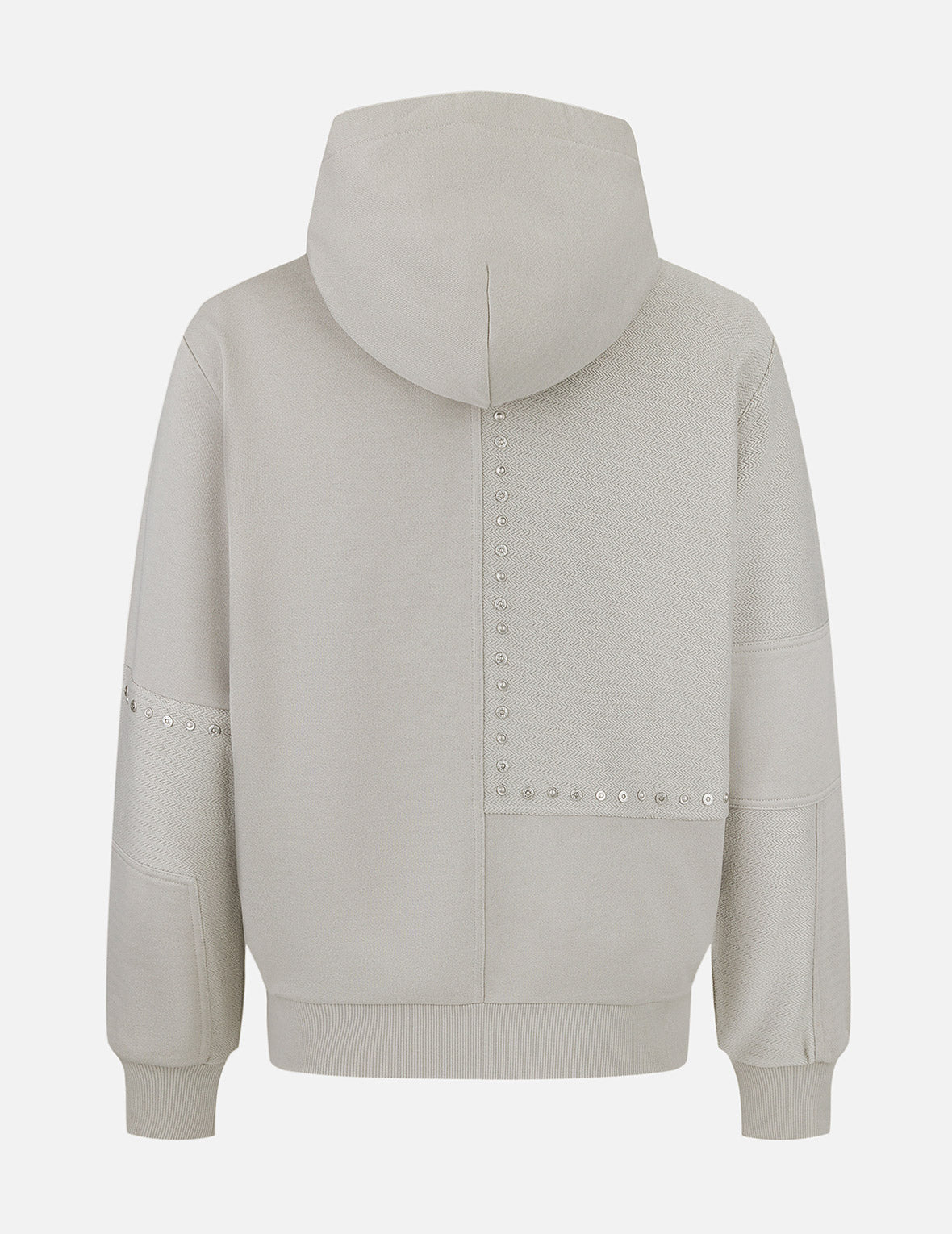 Seagull Embroidery and Fabric Blocking Relax Fit Hoodie