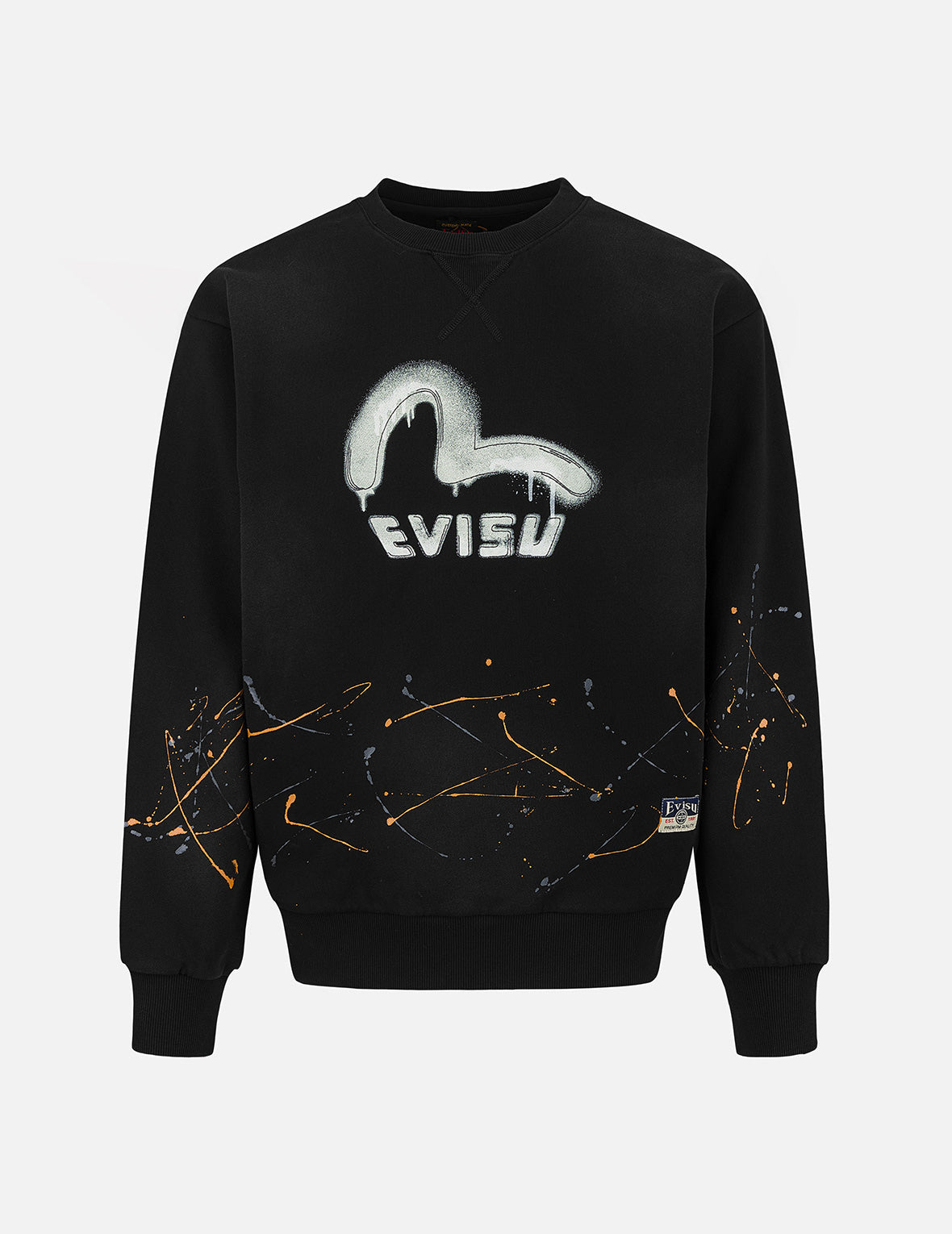 Logo and Seagull Print Relax Fit Sweatshirts