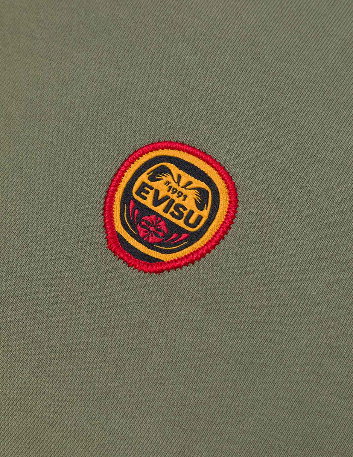 Daruma and Logo Embroidery Relax Fit Sweatshirt