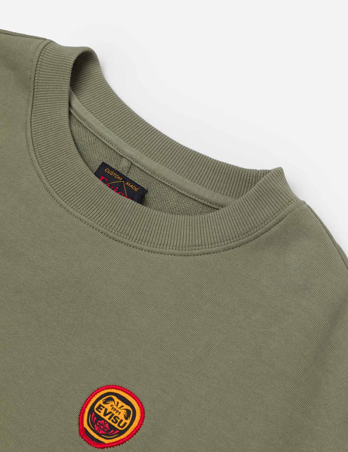 Daruma and Logo Embroidery Relax Fit Sweatshirt