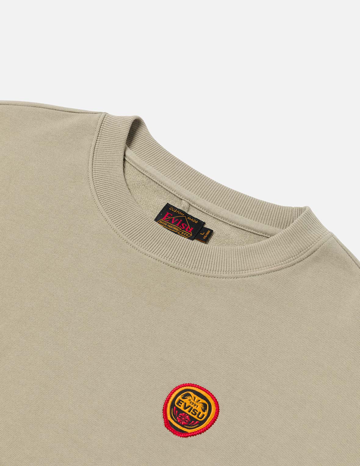 Daruma and Logo Embroidery Relax Fit Sweatshirt