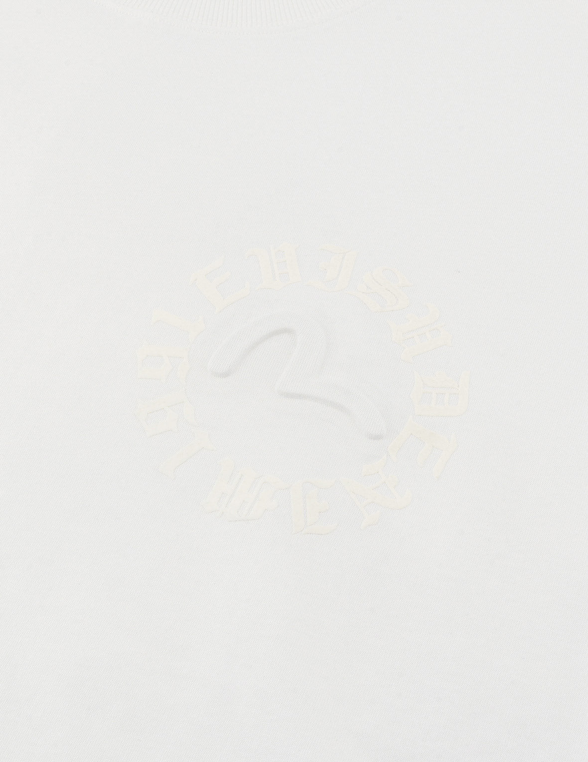 Hakutaku Print and Seagull Emboss Print Loose Fit T-shirt