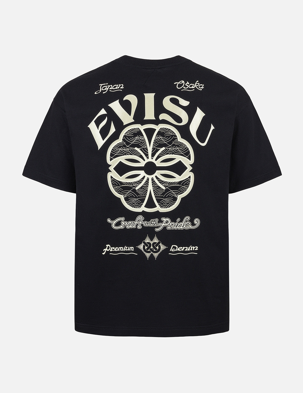 Kamon and Logo Print Relax Fit T-shirt