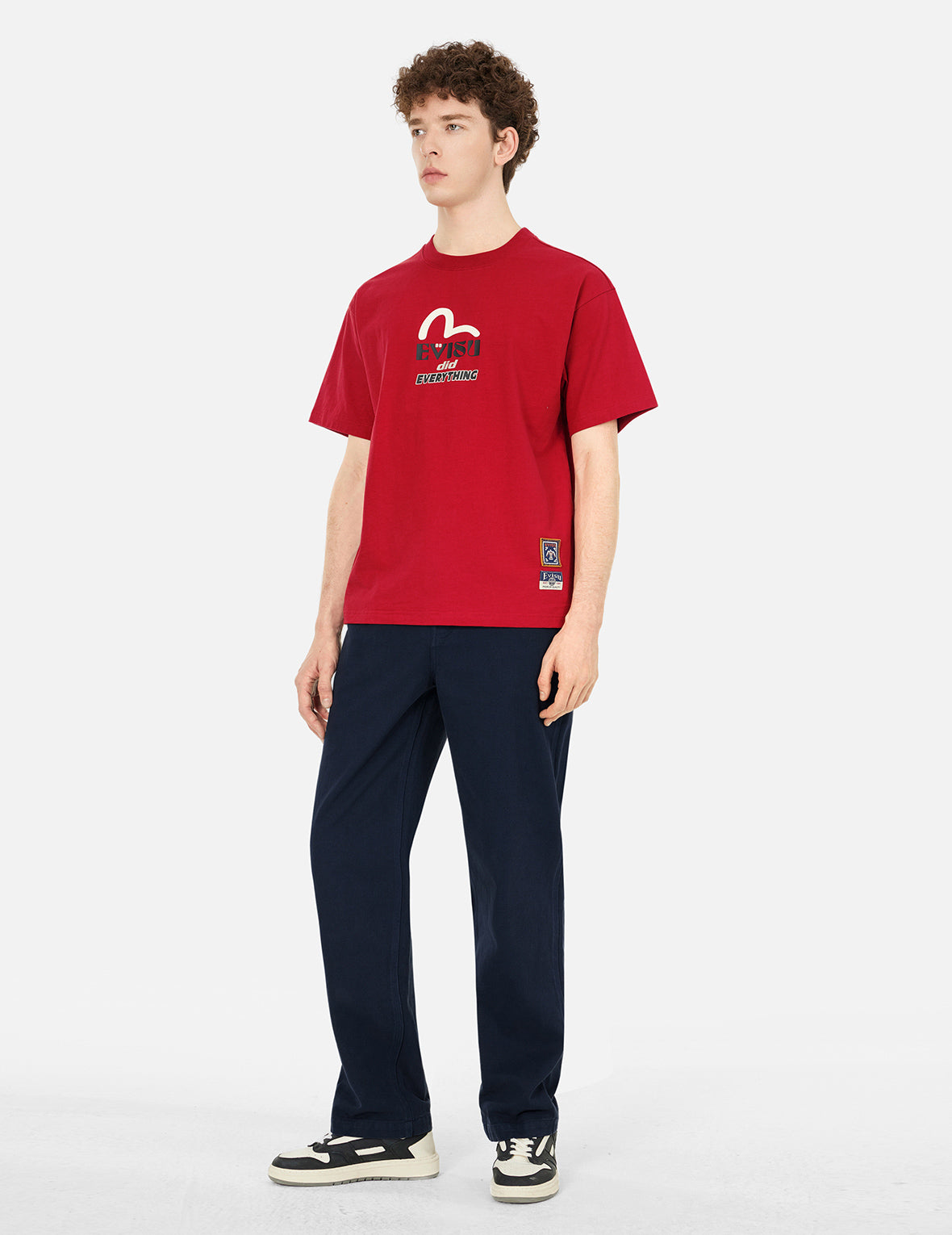 Daruma and Totem Print Relax Fit T-shirt