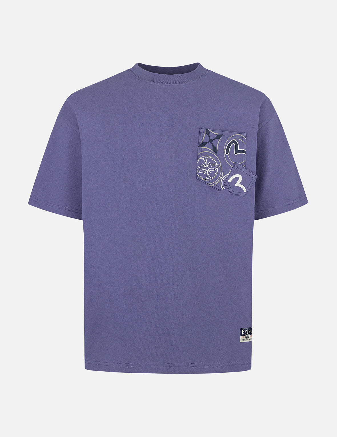 Multi-Pocket and Multi-Print Loose Fit T-shirt