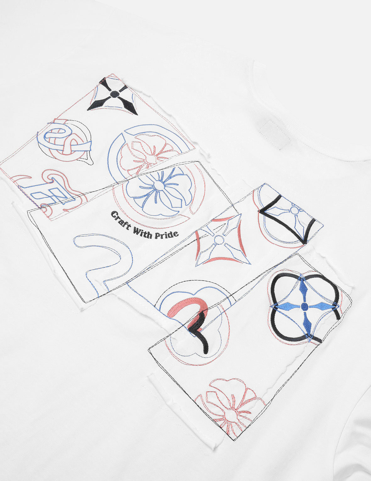 Logo and Kamon Embroidery Loose Fit T-Shirt