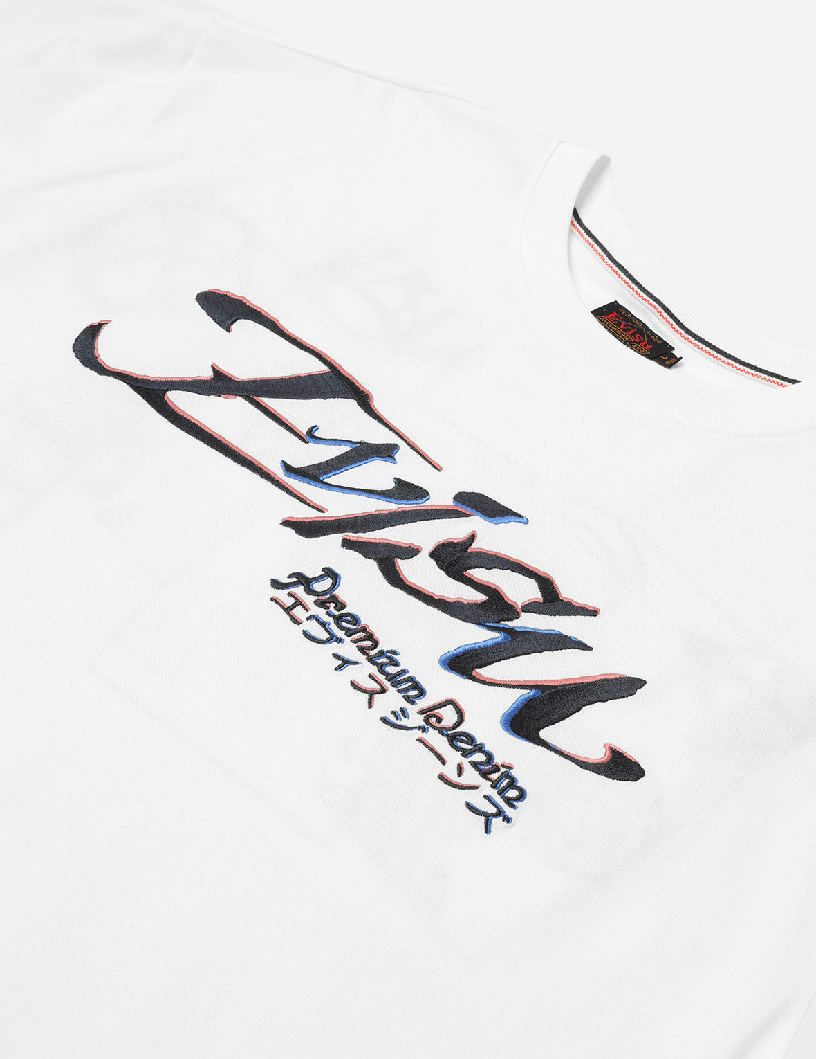 Logo and Kamon Embroidery Loose Fit T-Shirt
