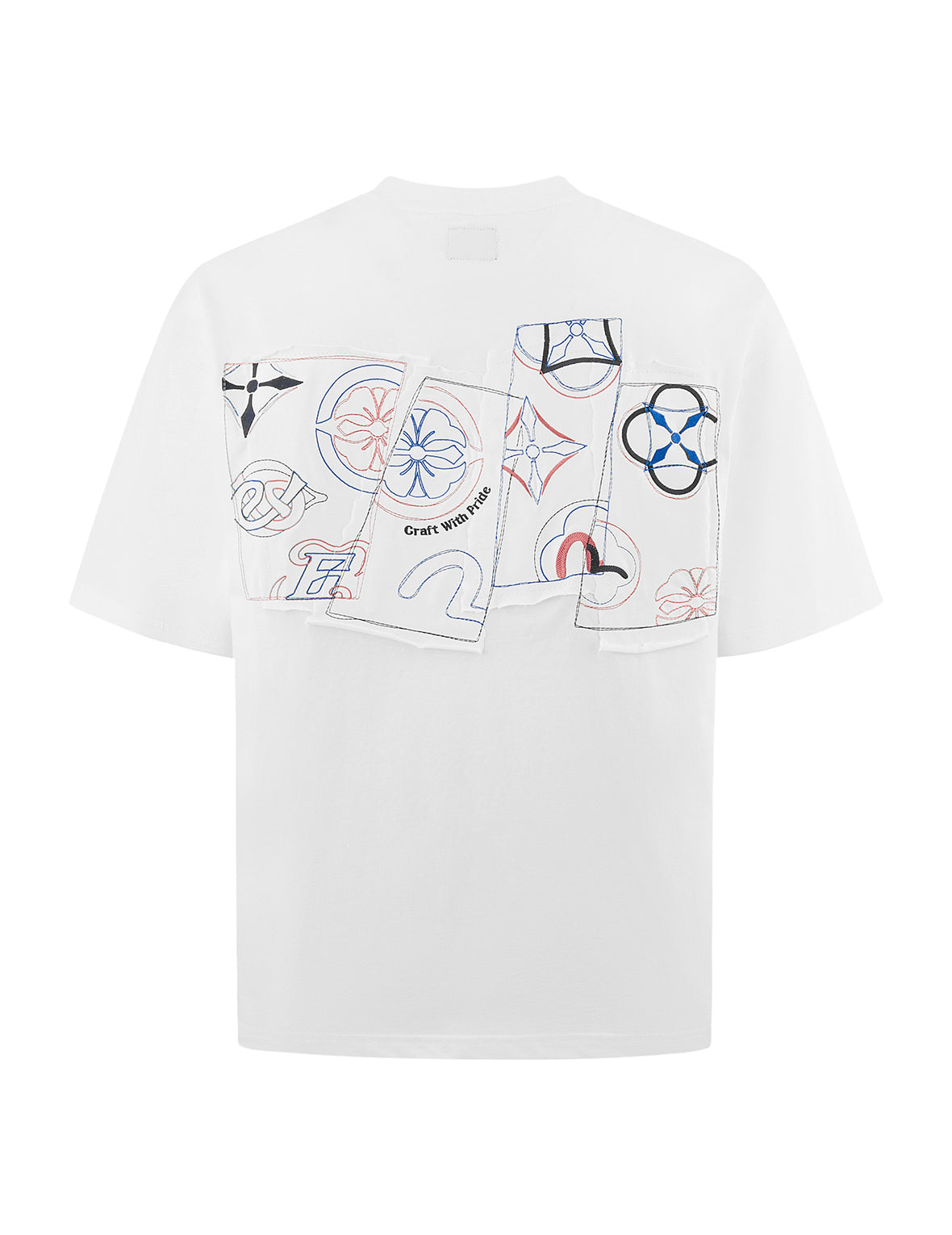 Logo and Kamon Embroidery Loose Fit T-Shirt