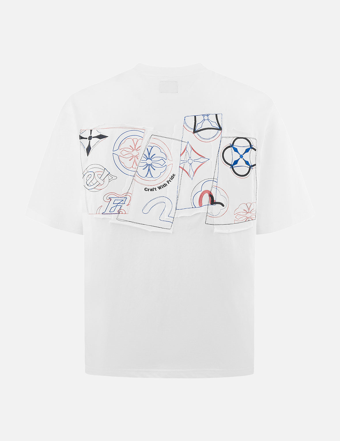 Logo and Kamon Embroidery Loose Fit T-Shirt