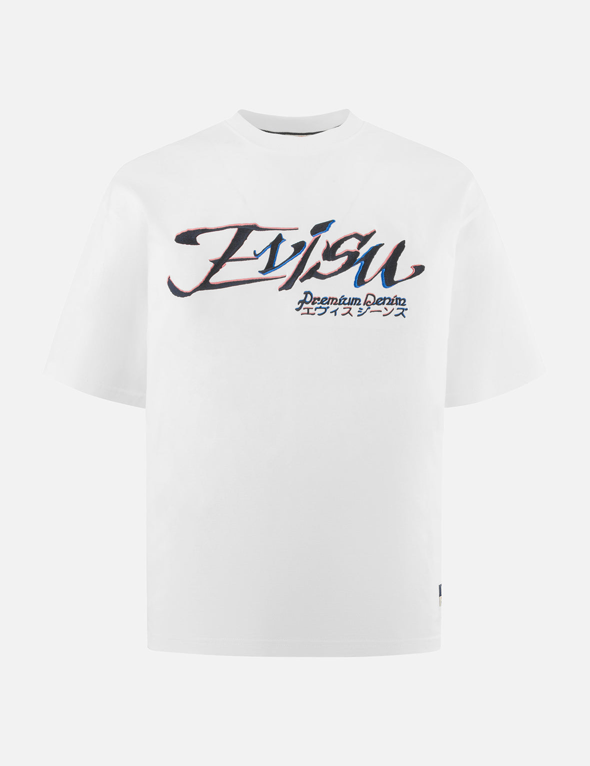 Logo and Kamon Embroidery Loose Fit T-Shirt