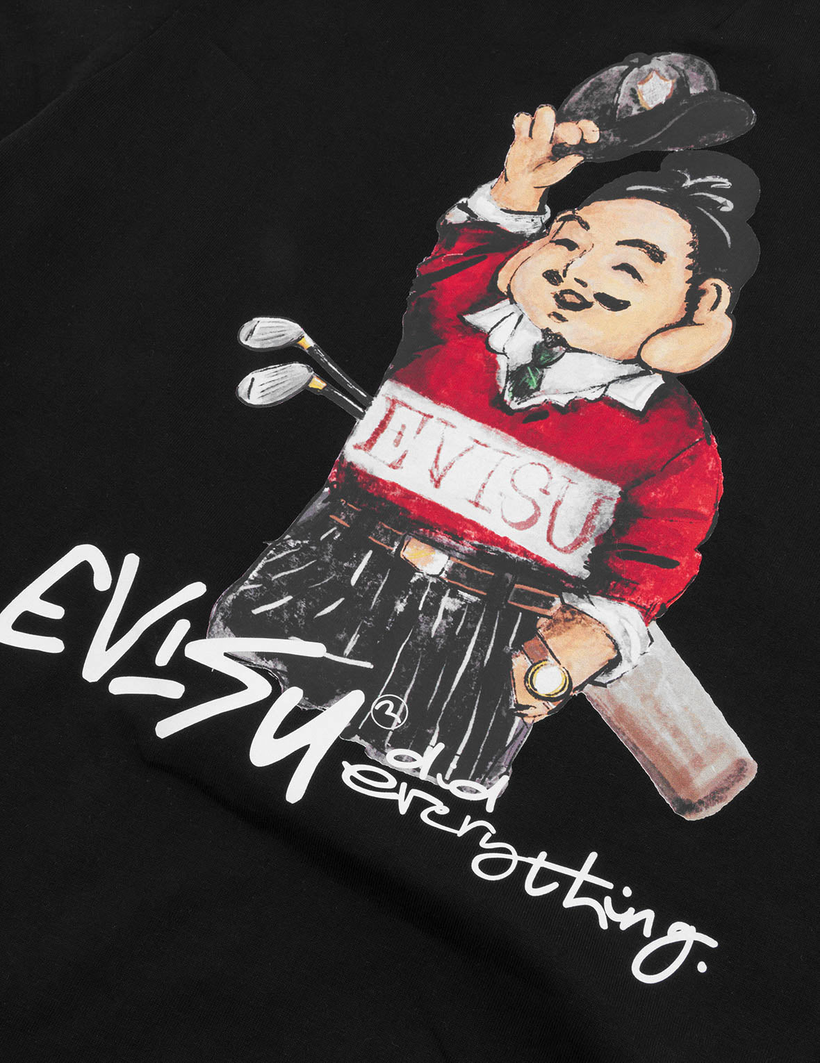 Golf-themed Godhead Print Regular Fit T-shirt