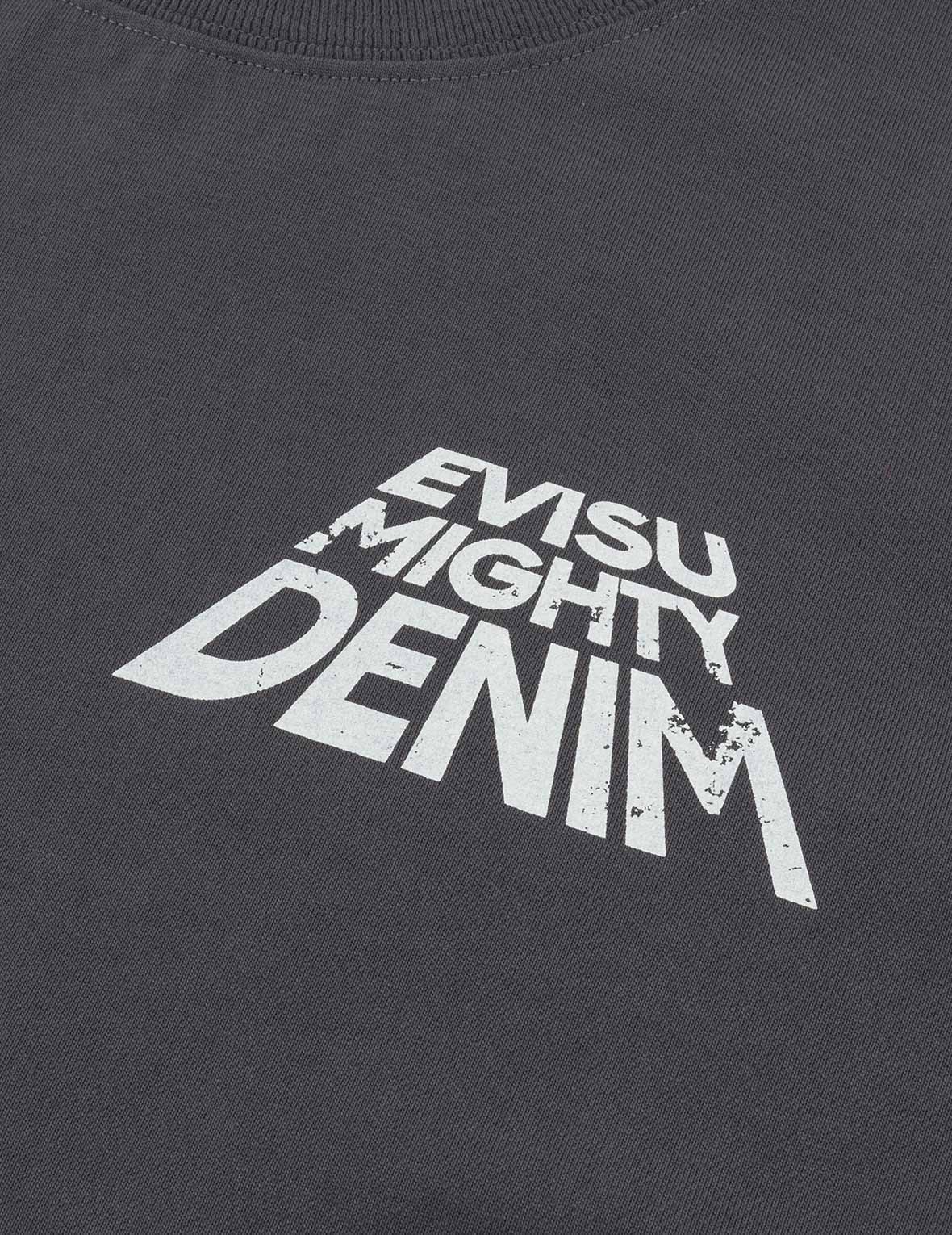 Slogan Print with Godhead Appliqué Embroidery Regular Fit T-Shirt