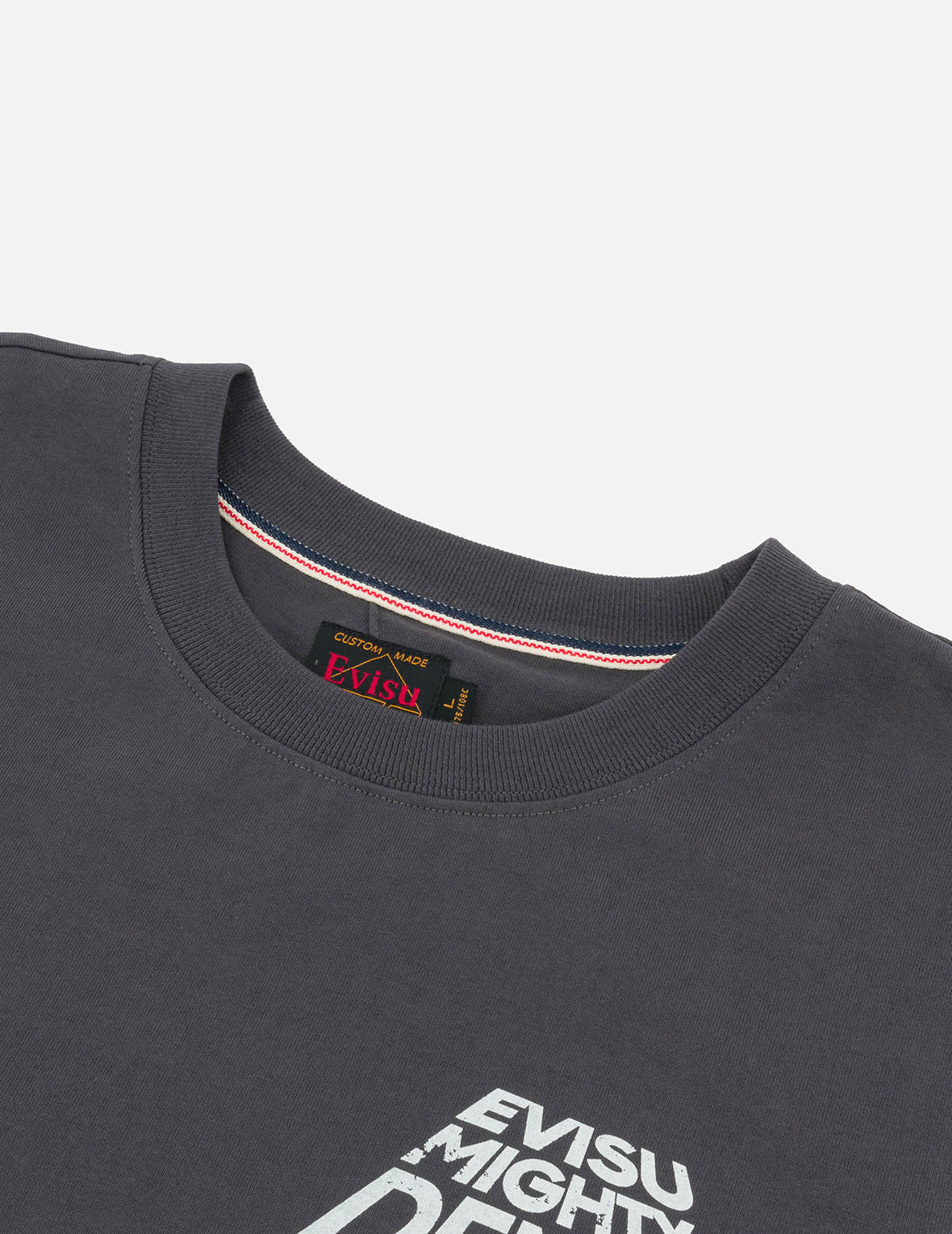 Slogan Print with Godhead Appliqué Embroidery Regular Fit T-Shirt