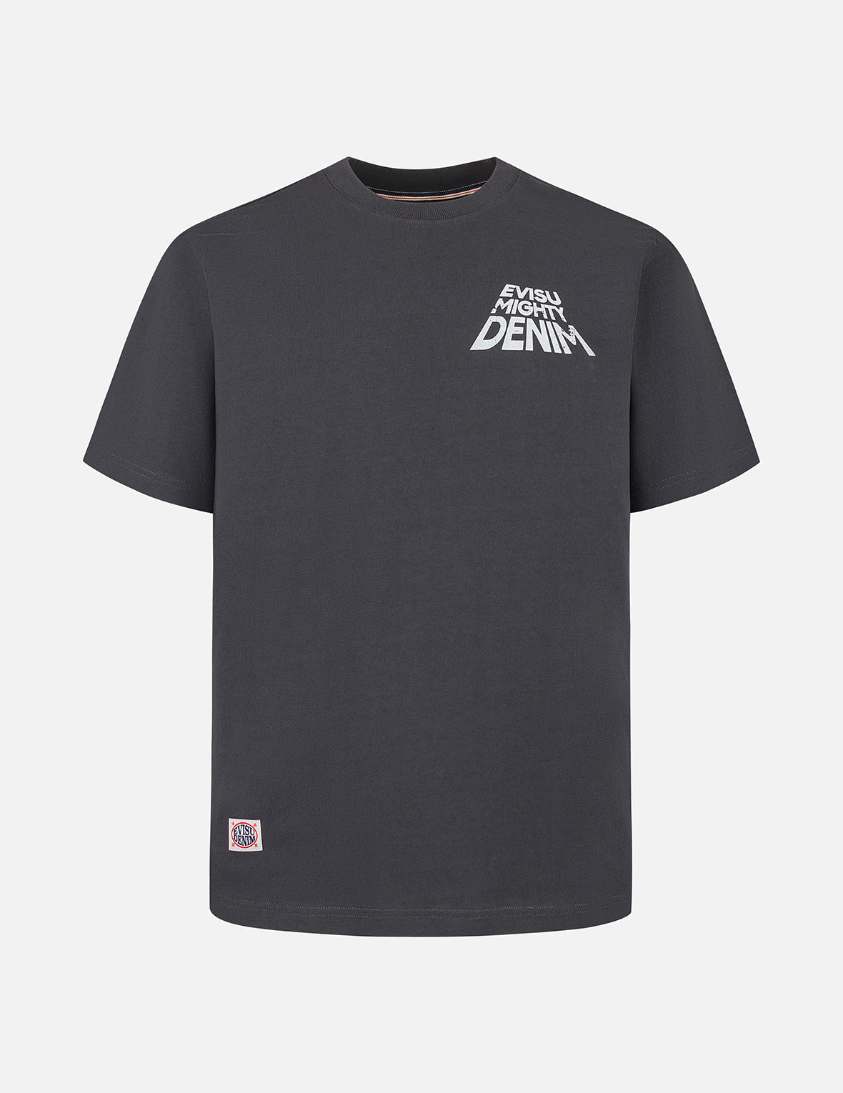 Slogan Print with Godhead Appliqué Embroidery Regular Fit T-Shirt