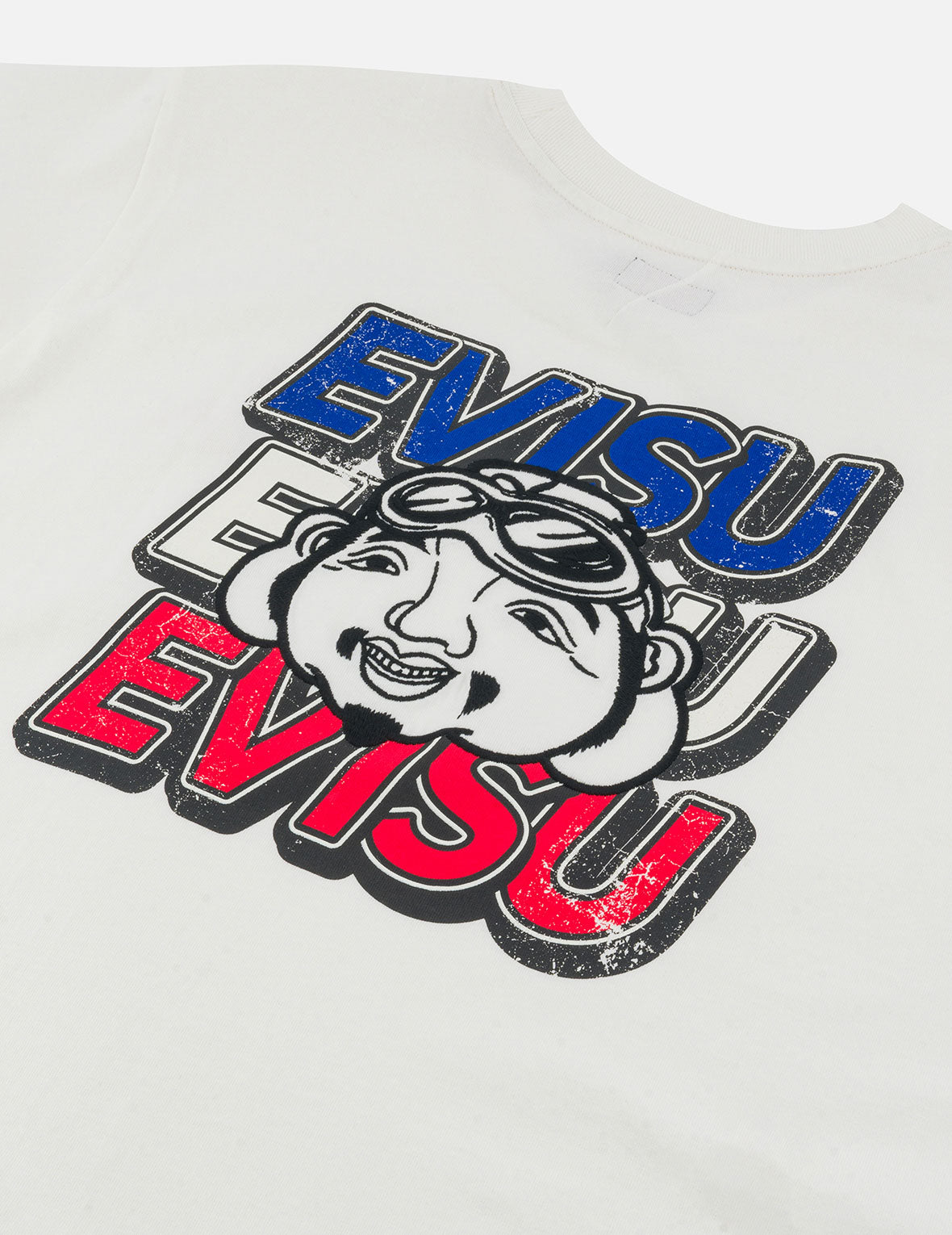 Slogan Print with Godhead Appliqué Embroidery Regular Fit T-Shirt