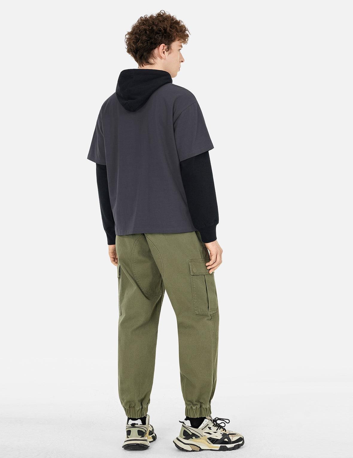 Seagull Print and Japanese Patch Logo Relax Fit T-shirt