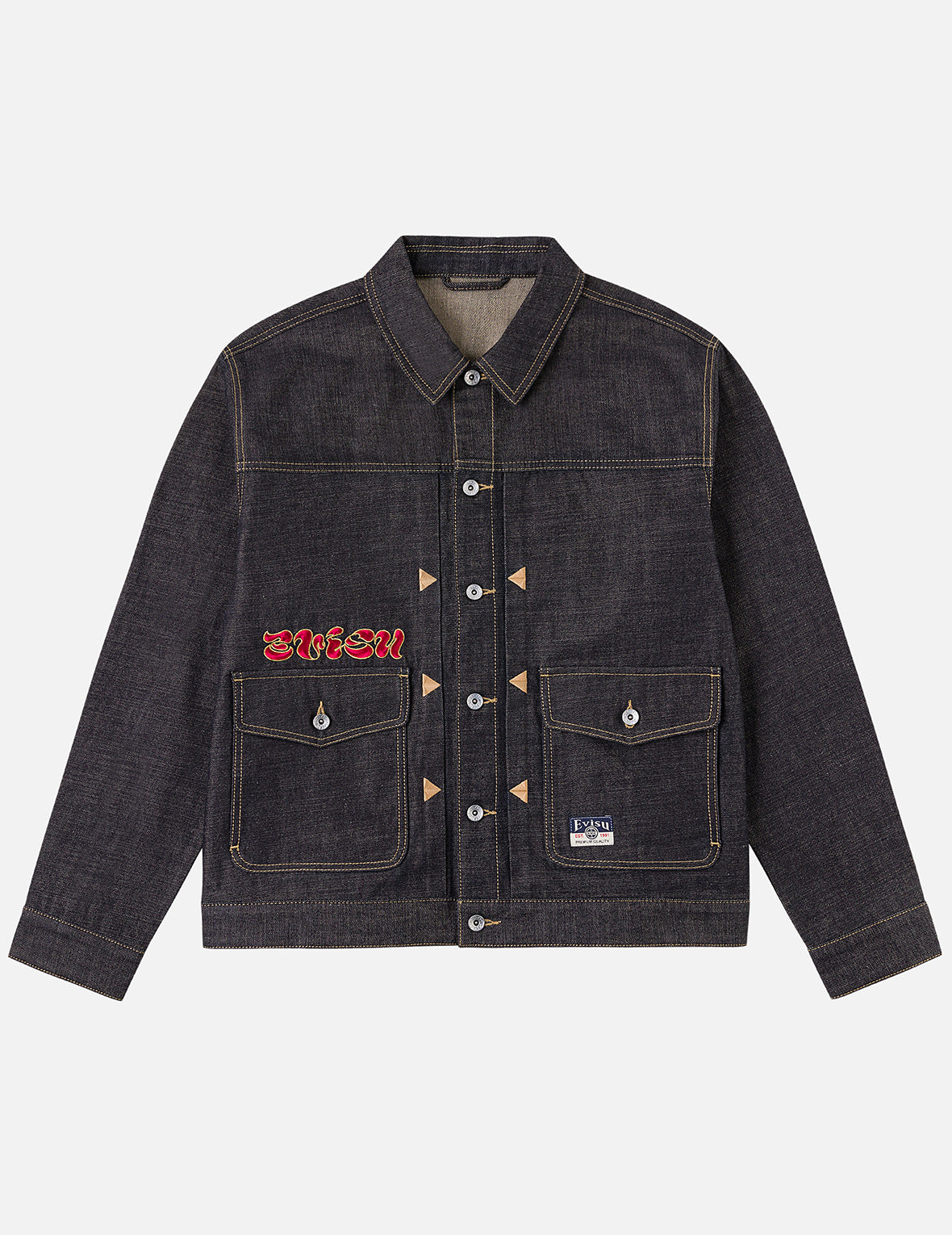 Leopard Embroidery Denim Jacket
