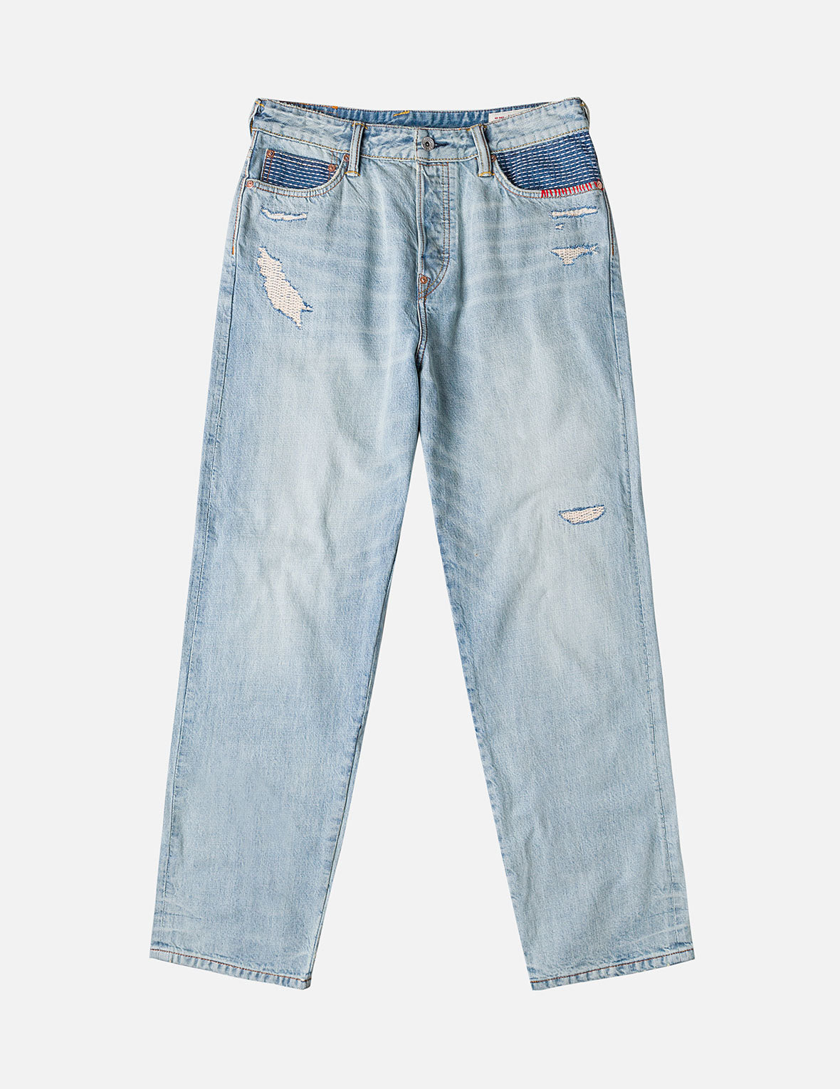 Daicock Sashiko Patchwork Jeans #2038