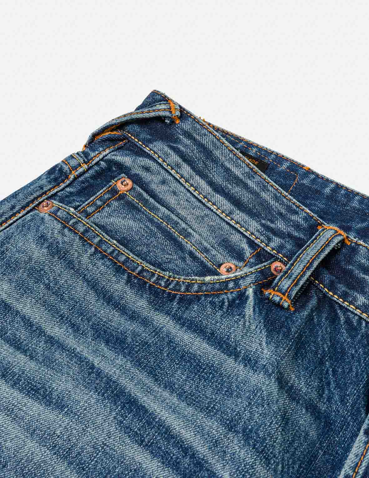 Seagull Appliqué Pocket Jeans #2030