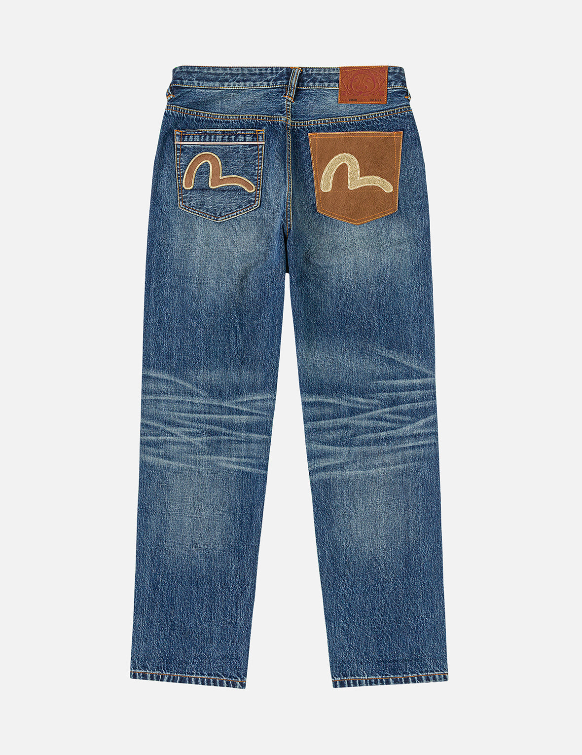 Seagull Appliqué Pocket Jeans #2030
