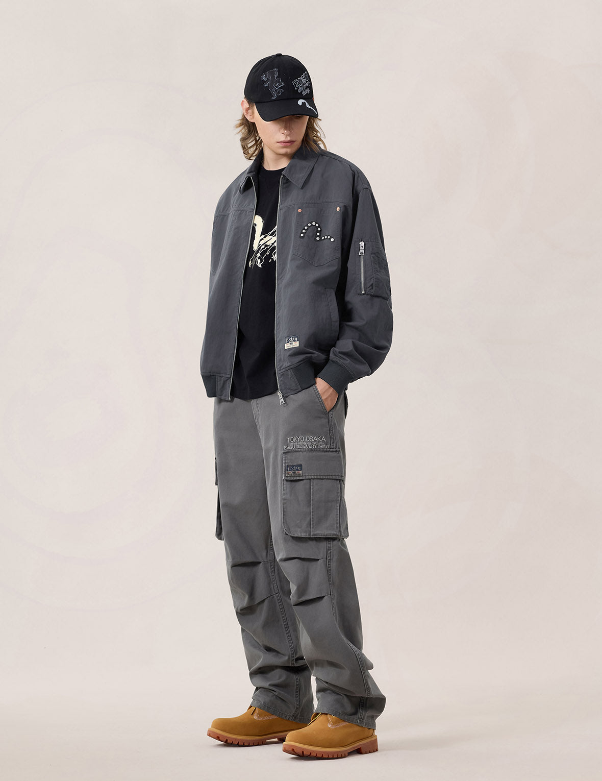 Metal Studs Bomber Jacket